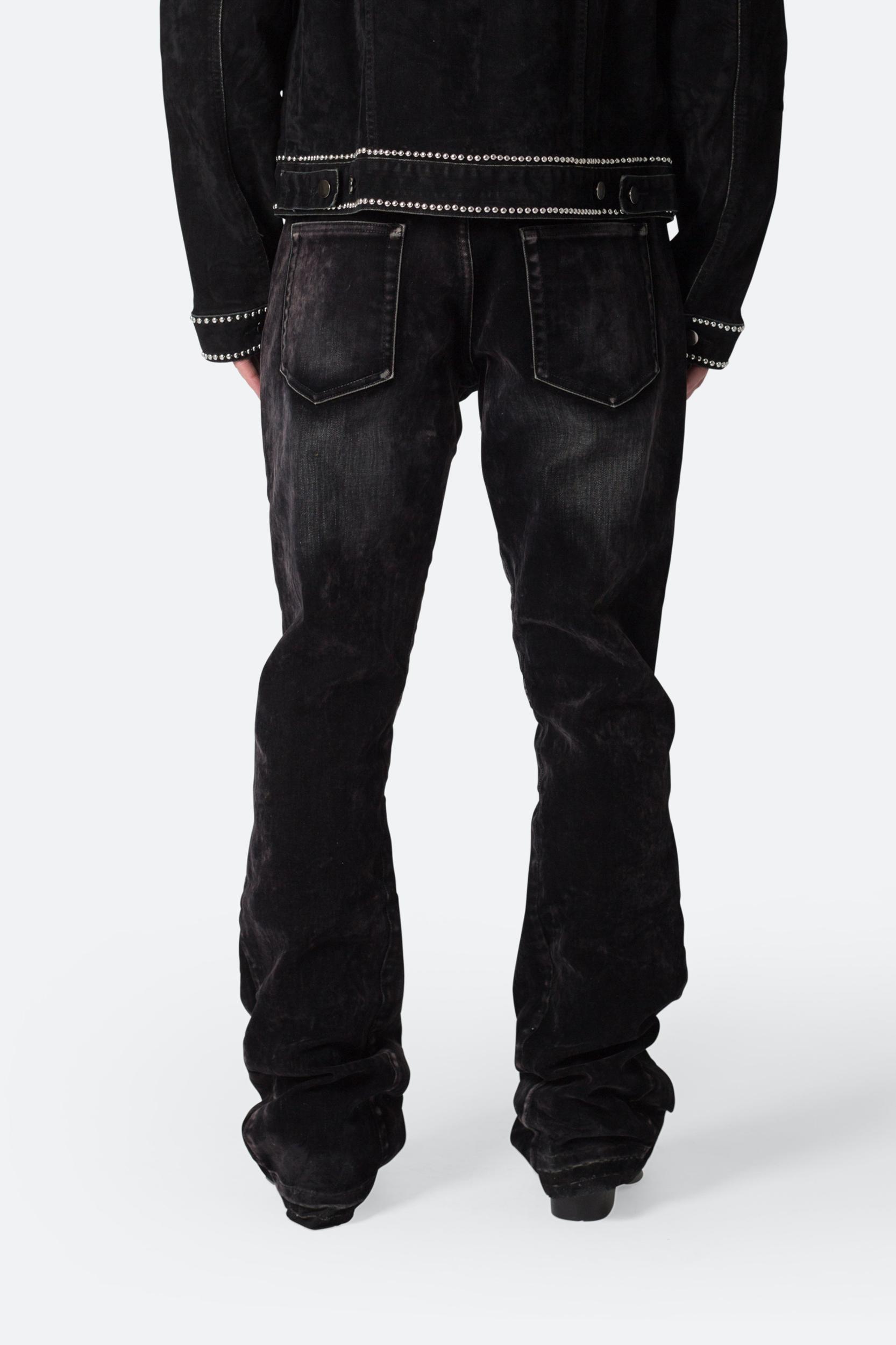 B576 Western Flare Denim - Black Product Image