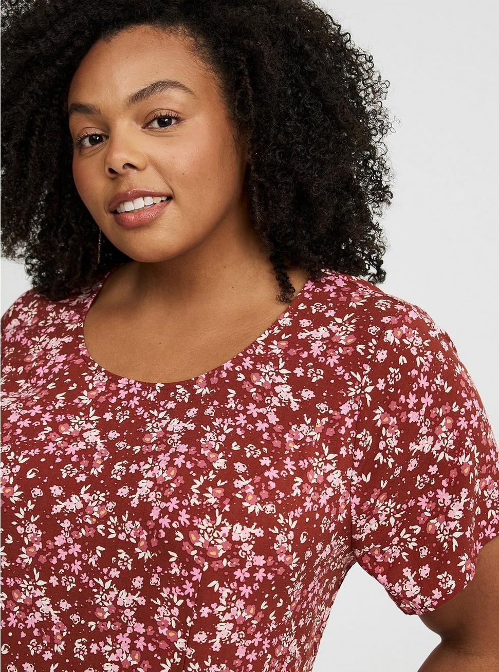 Mini Cap-Sleeve Trapeze Dress Product Image