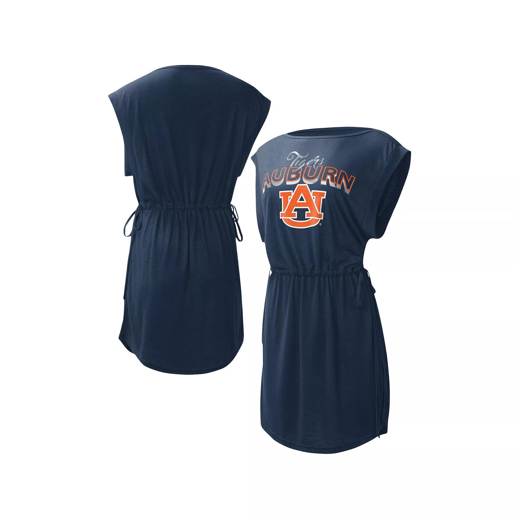 Women's G-III 4Her by Carl Banks Navy Auburn Tigers GOAT Swimsuit Cover-Up Dress,  Product Image