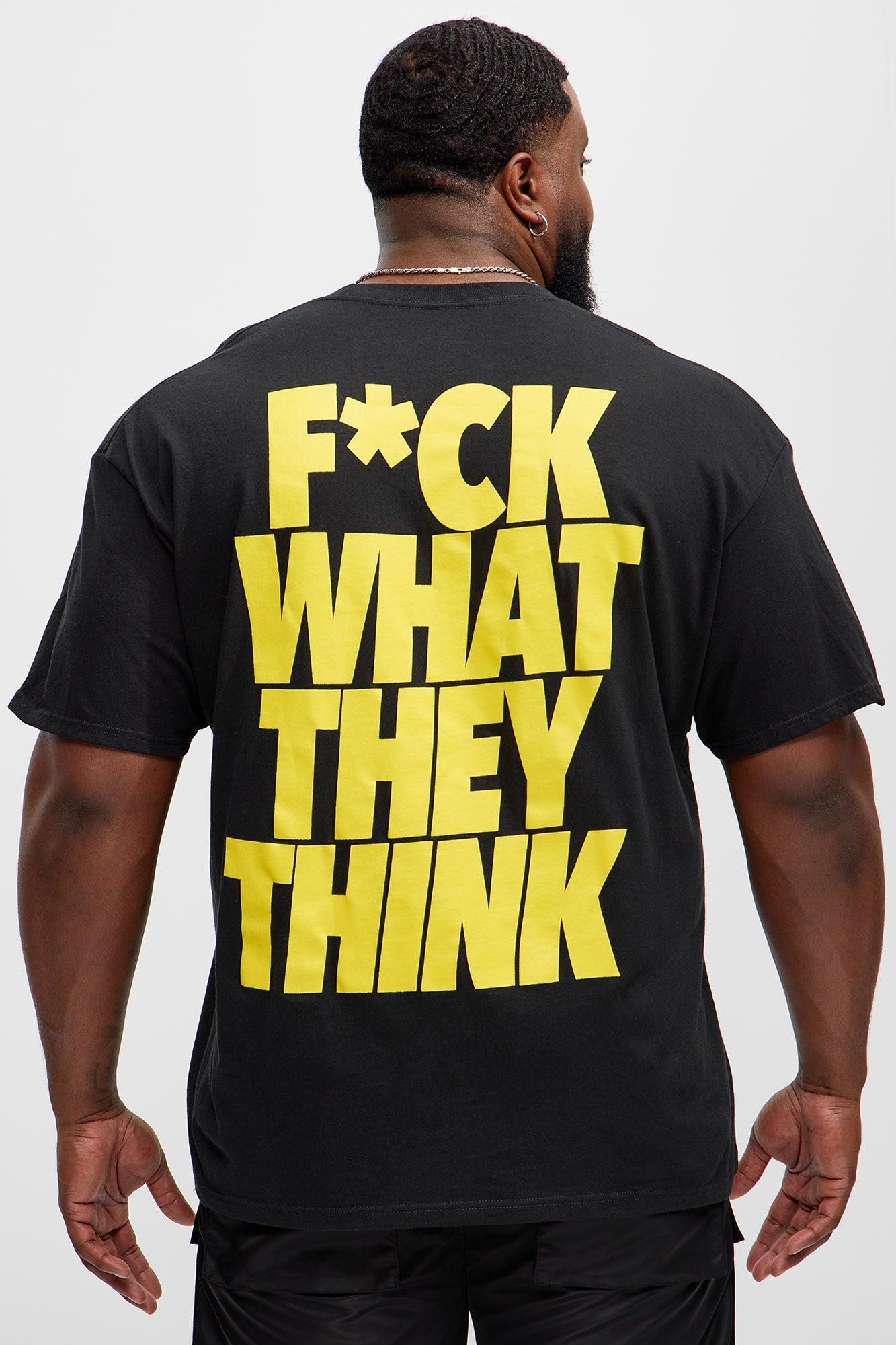 F* What They Think Short Sleeve Tee - Black Product Image