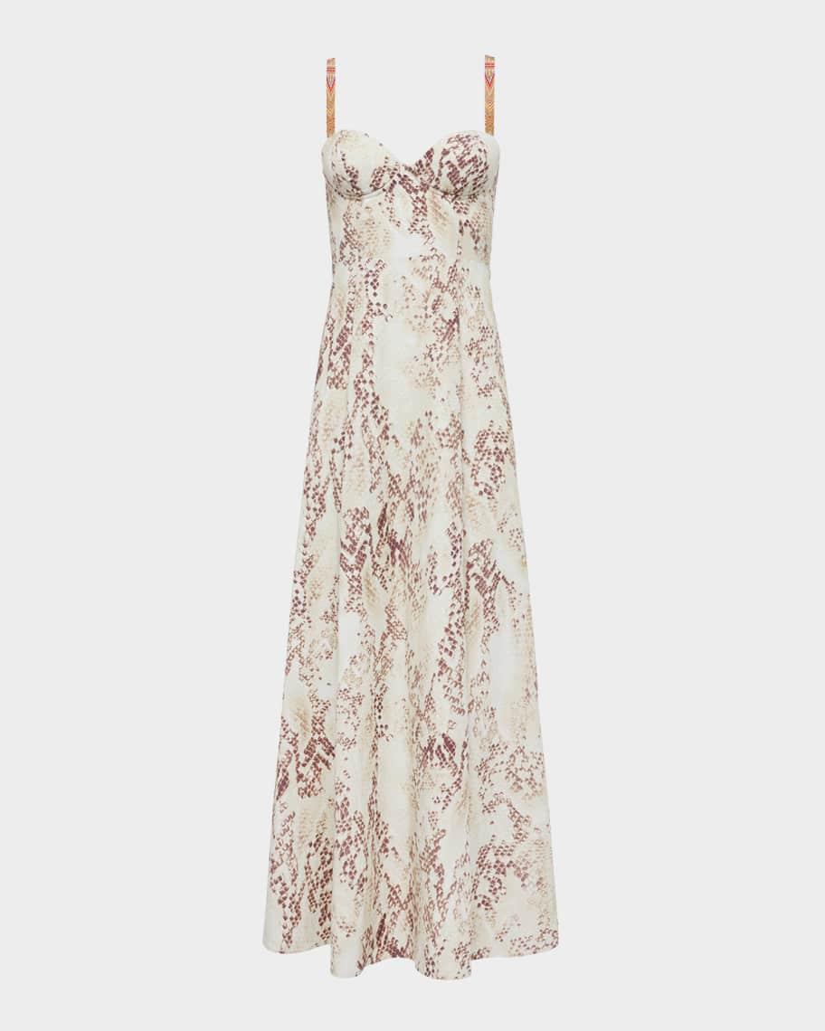 Sutton Snake Maxi Dress Product Image