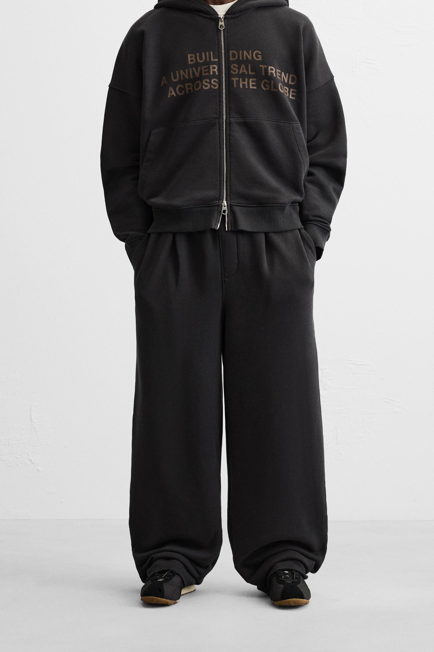 WASHED PLEATED JOGGER PANTS Product Image