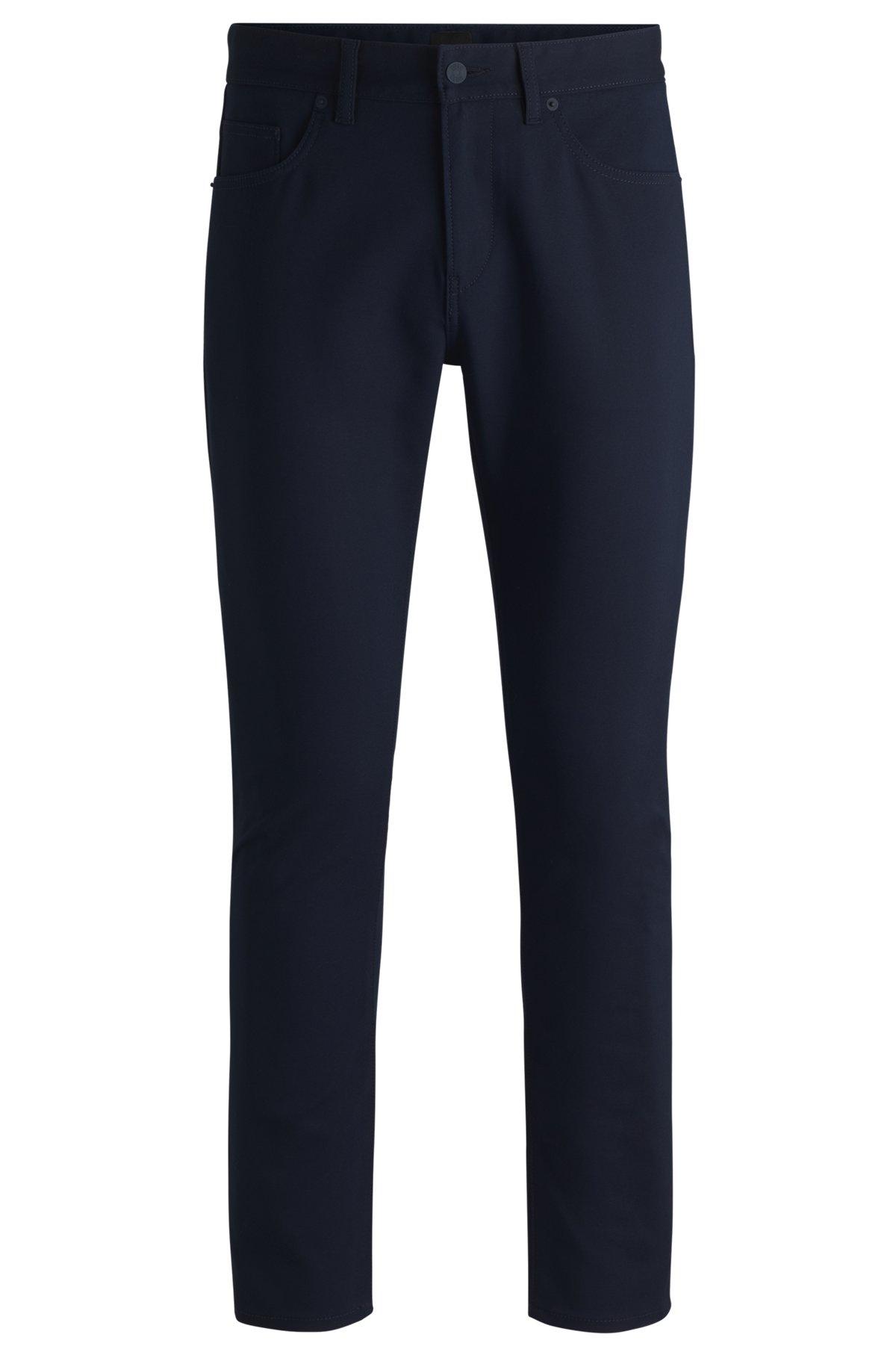 Slim-fit trousers in stretch cotton Product Image