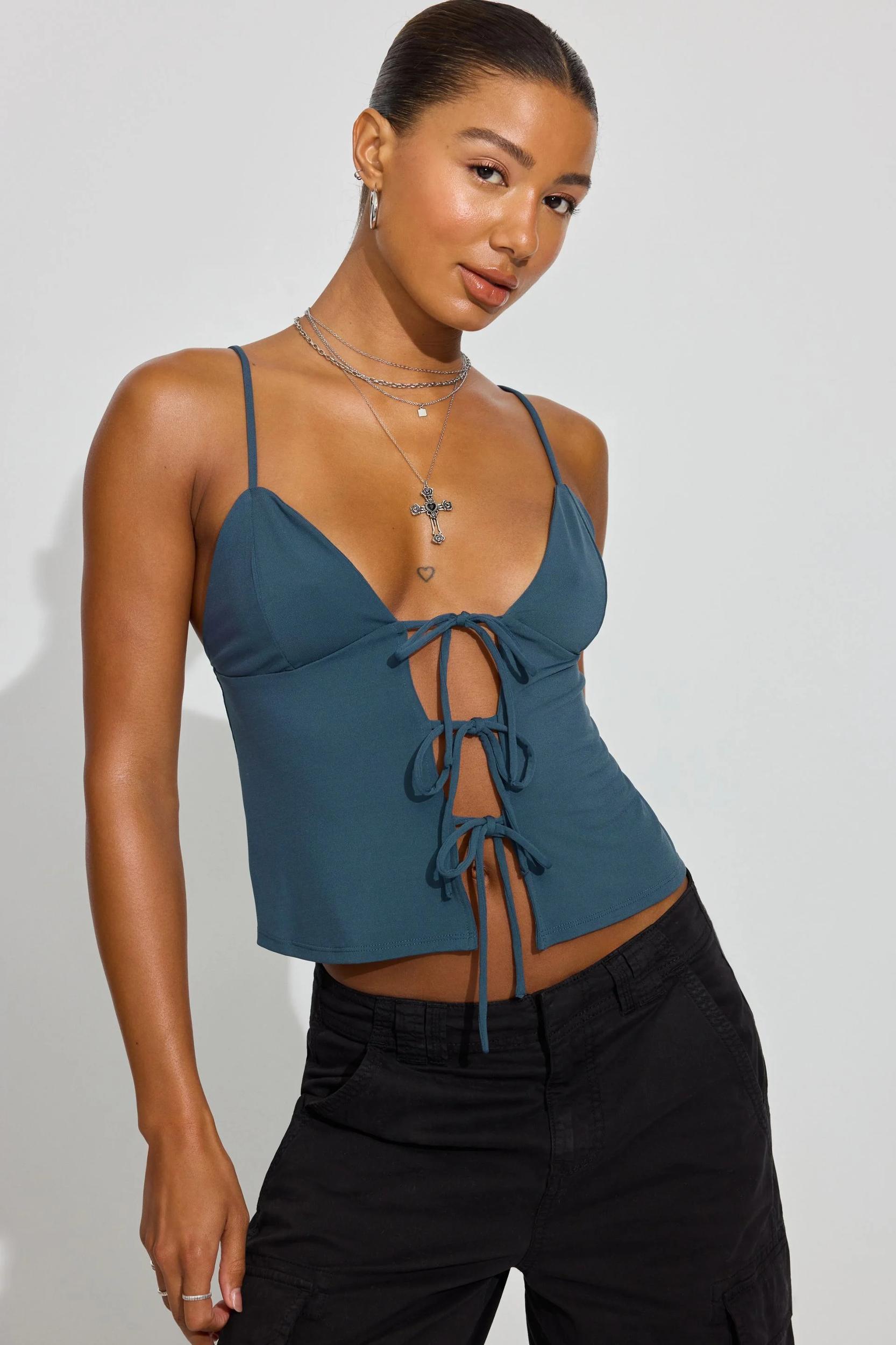 Tie Front Cami Top Product Image