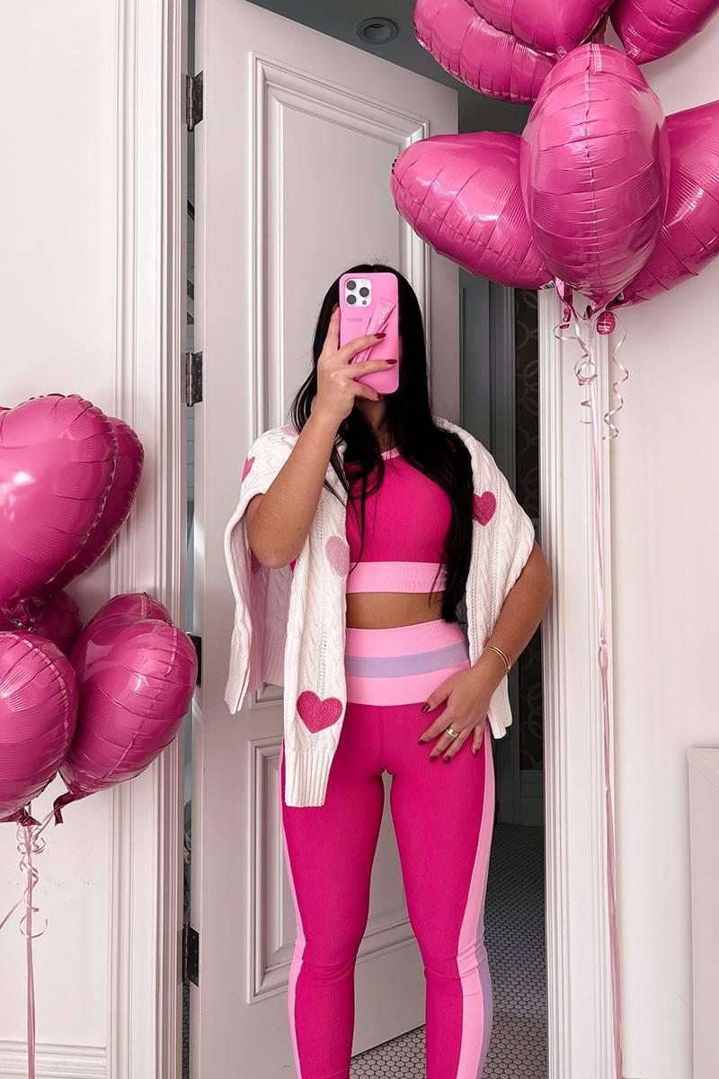 Mariella Legging Raspberry Colorblock Product Image