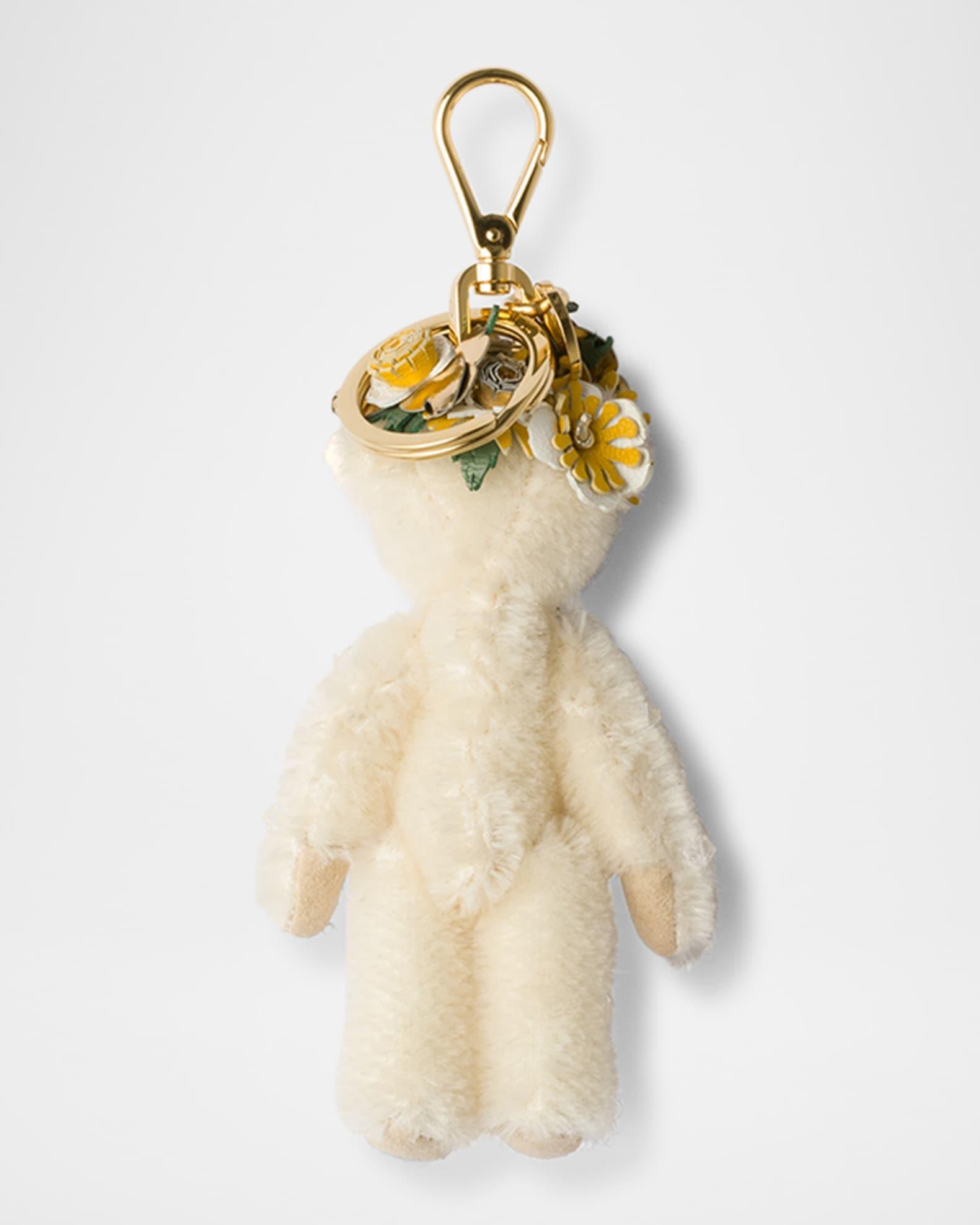 Teddy Bear Bag Charm with Metal Ring Product Image