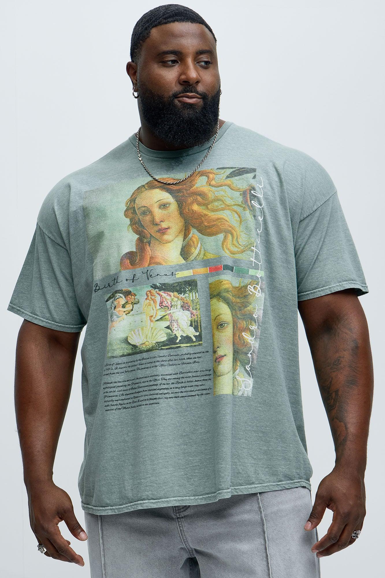 Botticelli The Birth Of Venus Short Sleeve Tee - Sage Product Image