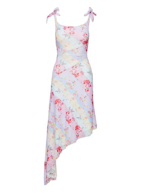 Smitten Asymmetric Maxi Dress Multi Product Image