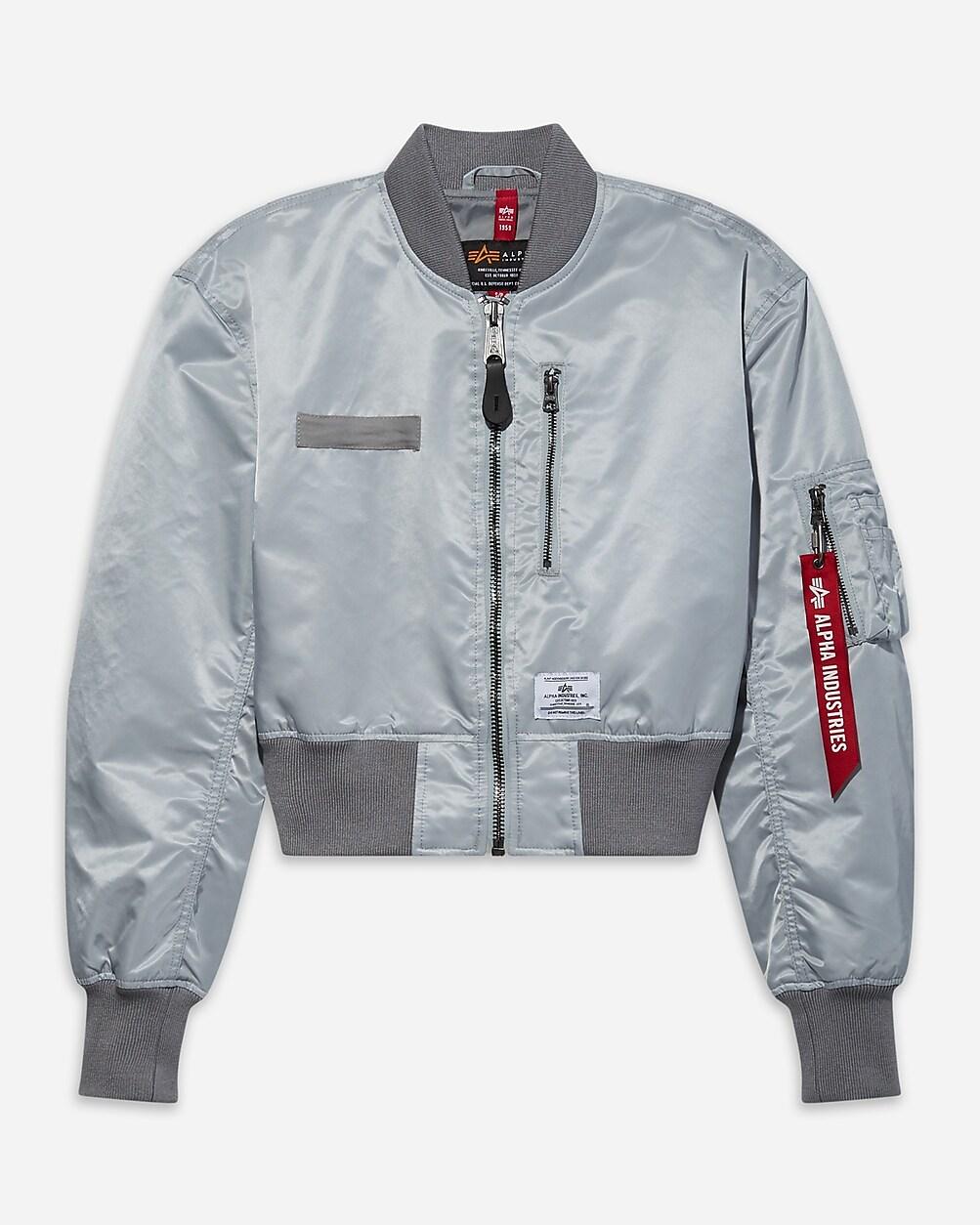 Womens Alpha Industries L-2B GEN II cropped flight jacket Product Image