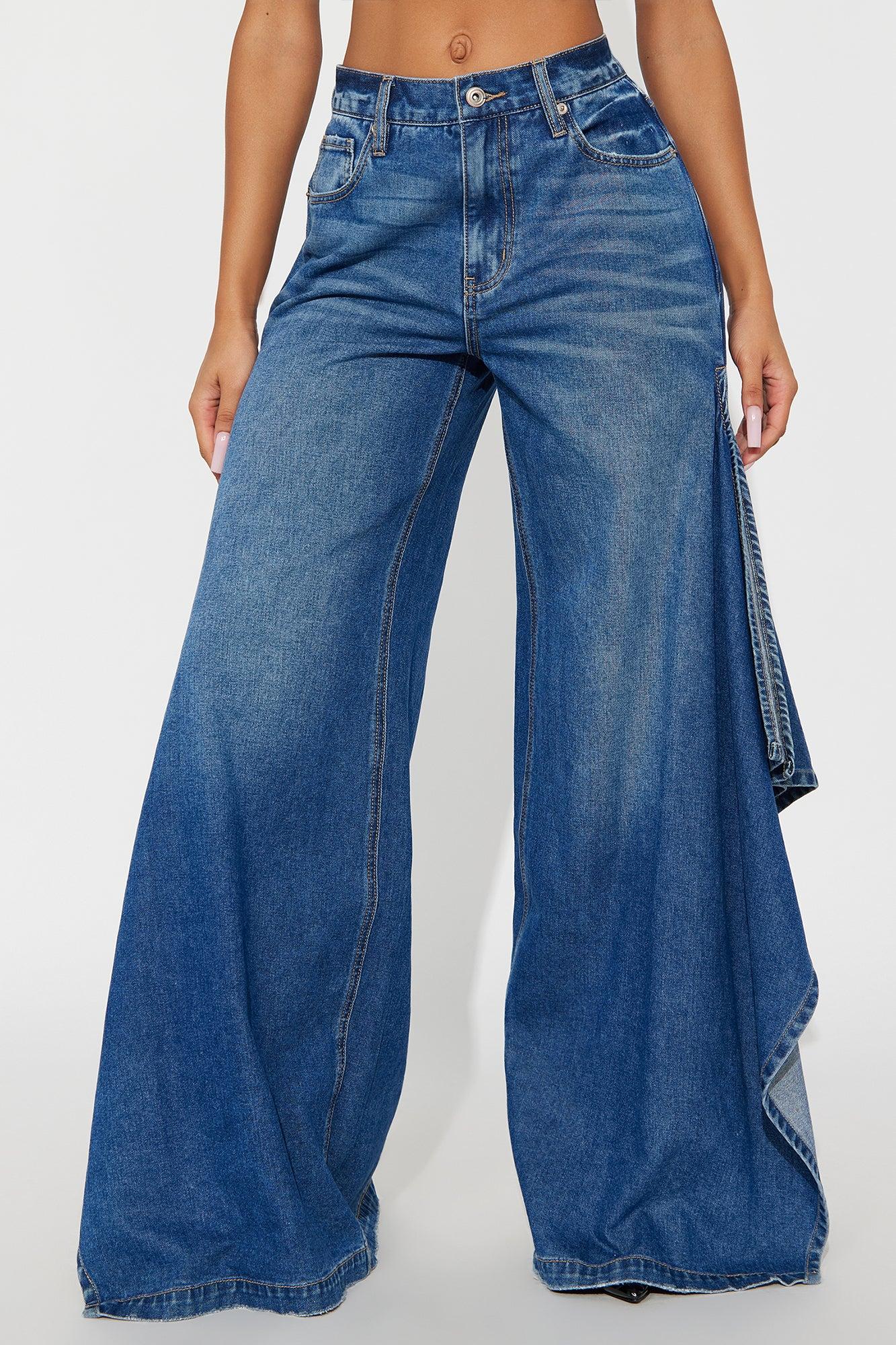 Not The Drama Wide Leg Jeans - Medium Wash Female Product Image