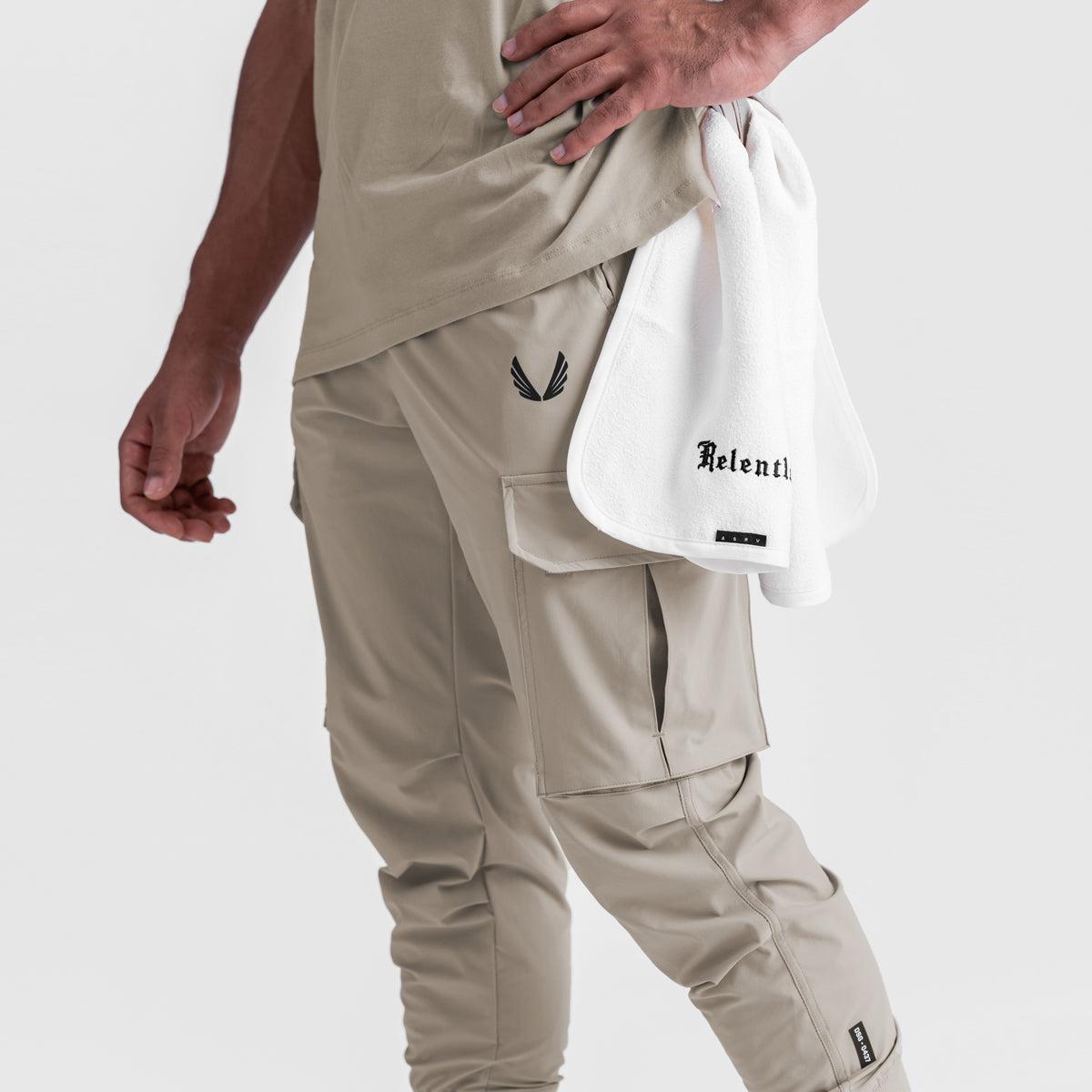 0437. Tetra-Lite® Cargo High Rib Jogger - Sand Smoke Male Product Image