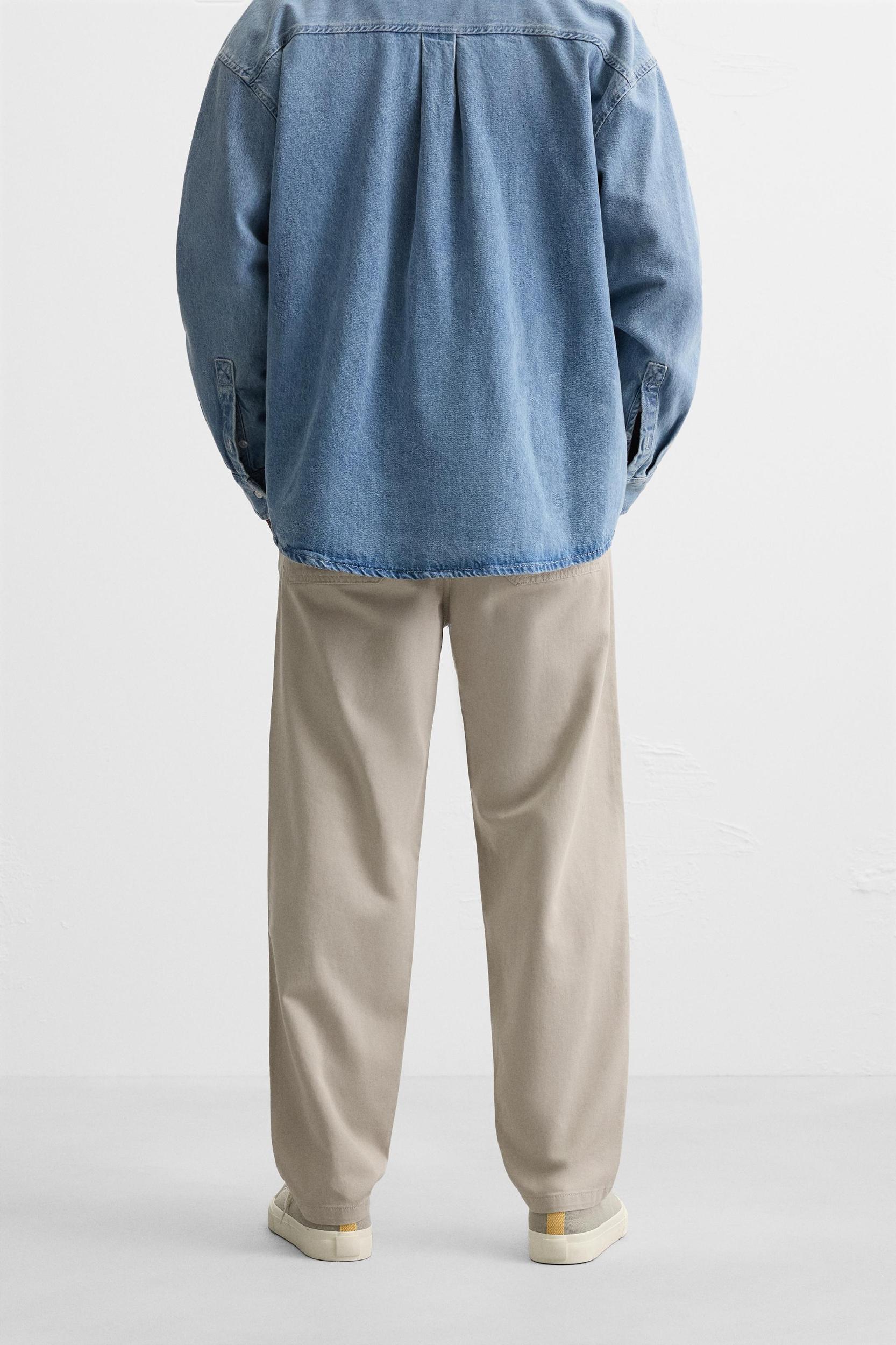 WASHED JOGGER WAIST PANTS Product Image