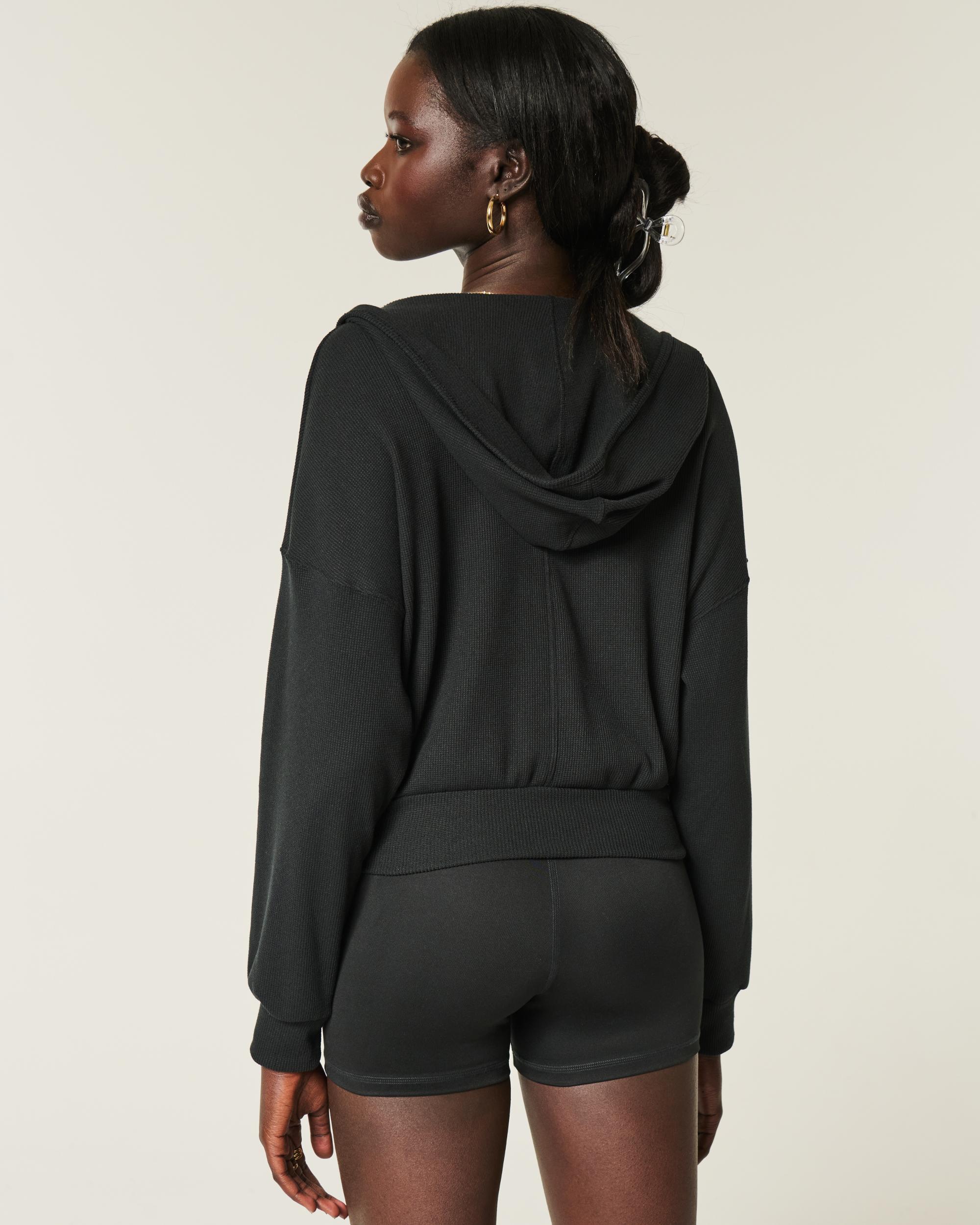 Gilly Hicks Cozy Waffle Wrap Hoodie Product Image