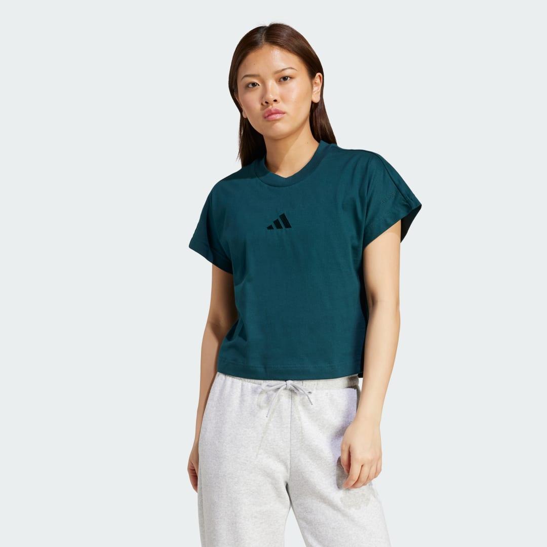 adidas ALL SZN Tee Black L Womens Product Image