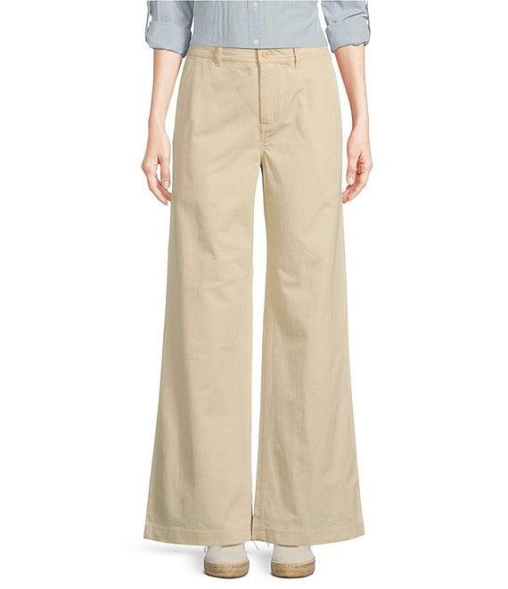 Lauren Ralph Lauren High Rise Wide Leg Pants Product Image