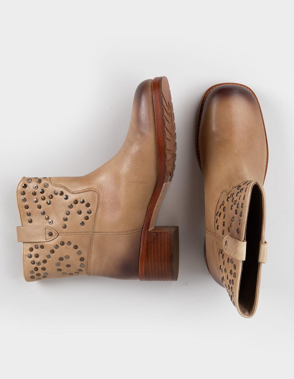 FREE PEOPLE Harmony Womens Studded Ankle Boots - TAN Product Image