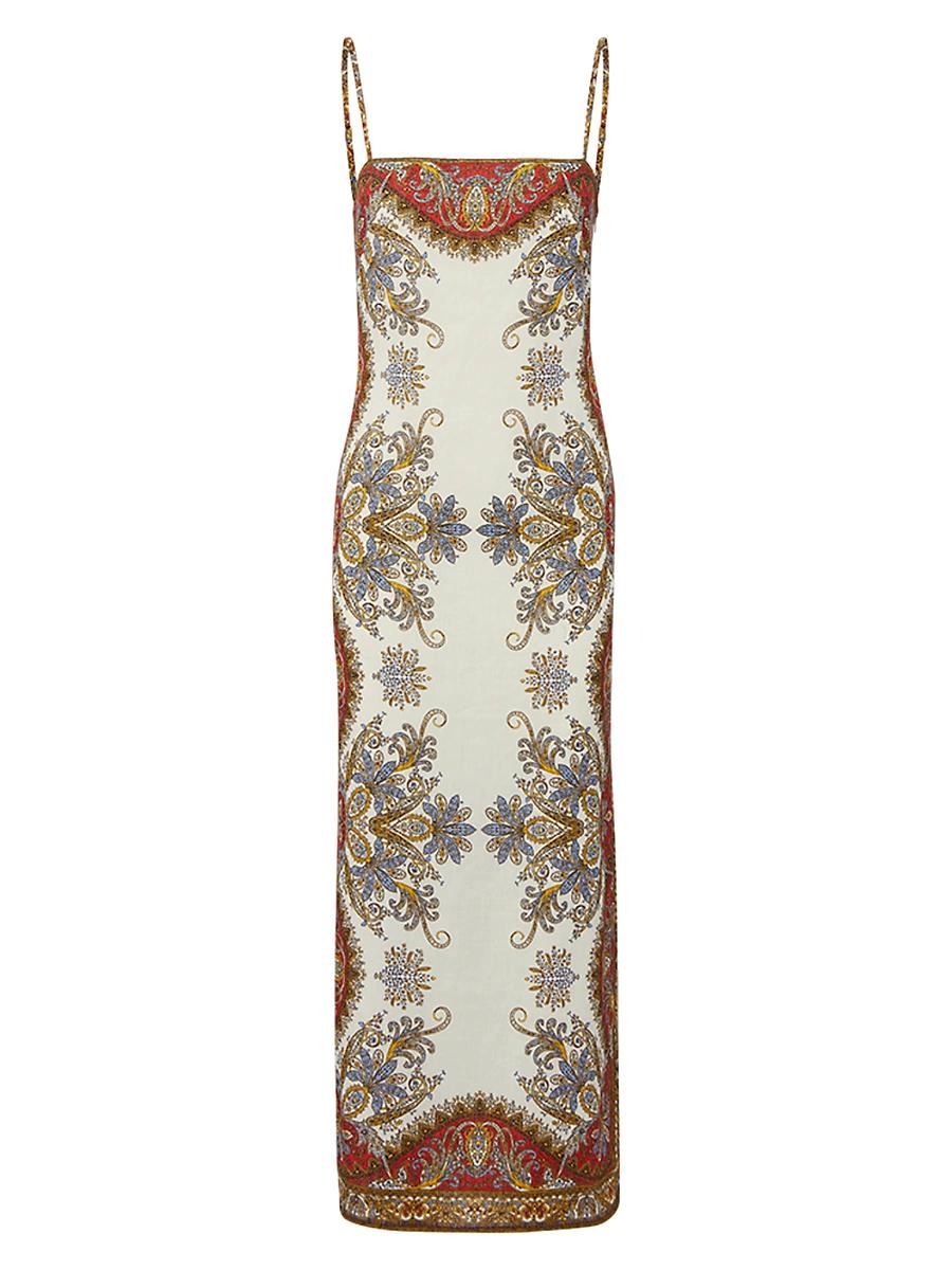 Womens Petra Printed Slip Dress Product Image