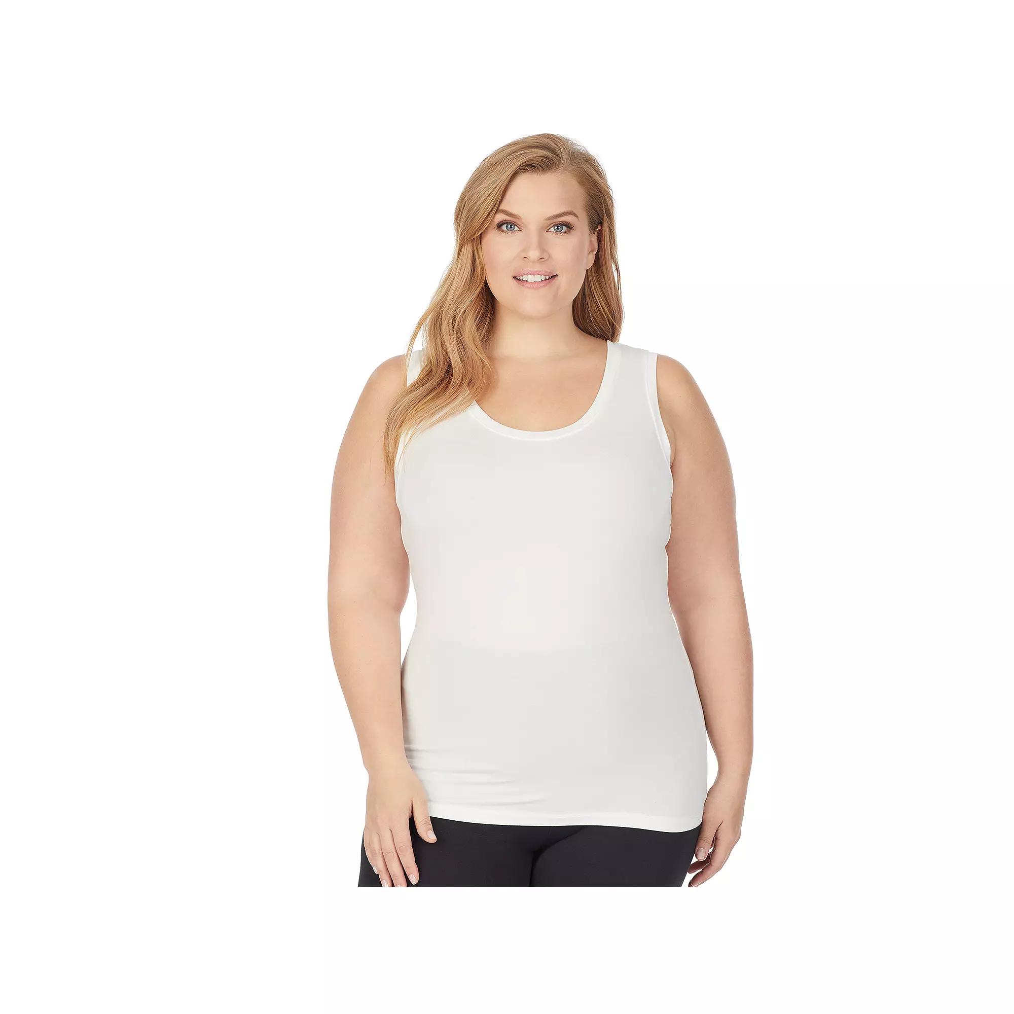 Plus Size Cuddl Duds Soft Wear with Stretch Reversible Tank Top, Womens Product Image