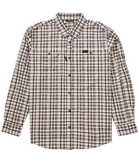 Drake Clothing Co. Hunter Creek Window Pane Plaid Performance Stretch Long Sleeve Woven Shirt Product Image