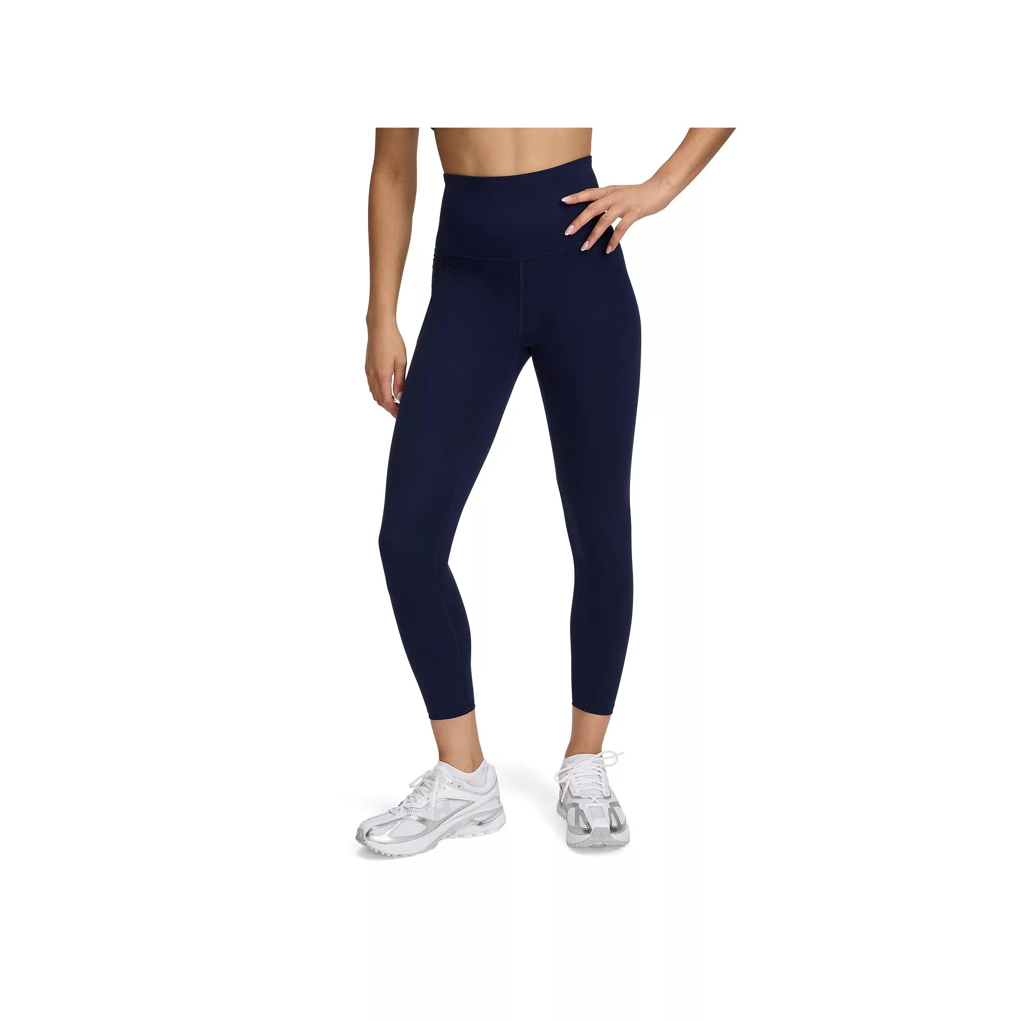 Women's Under Armour Motion High-Waisted 7/8 Ankle Leggings, Size: XXL, Black Navy Product Image