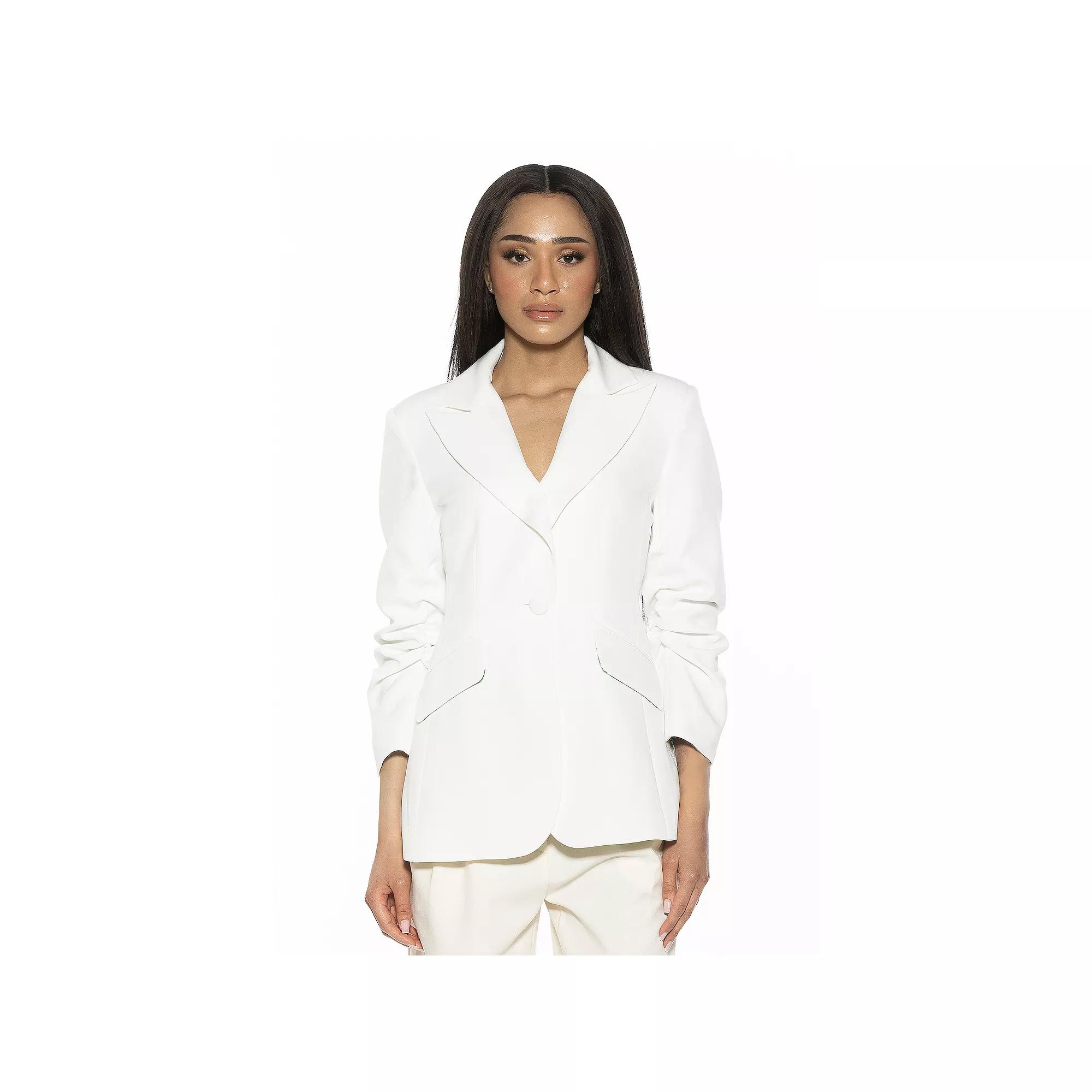 Women's ALEXIA ADMOR Tau Scrunched Sleeve Blazer,  Product Image