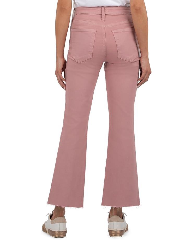 Kelsey High-Rise Ankle Flare With Raw Hem In Ecru Product Image