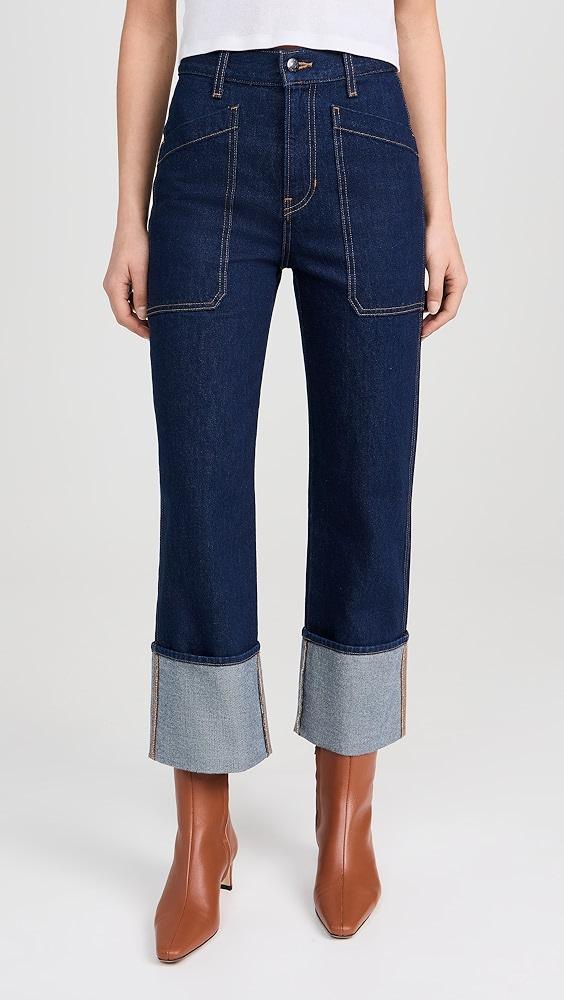 Veronica Beard Jean Dylan High Rise Straight Leg Jeans | Shopbop Product Image
