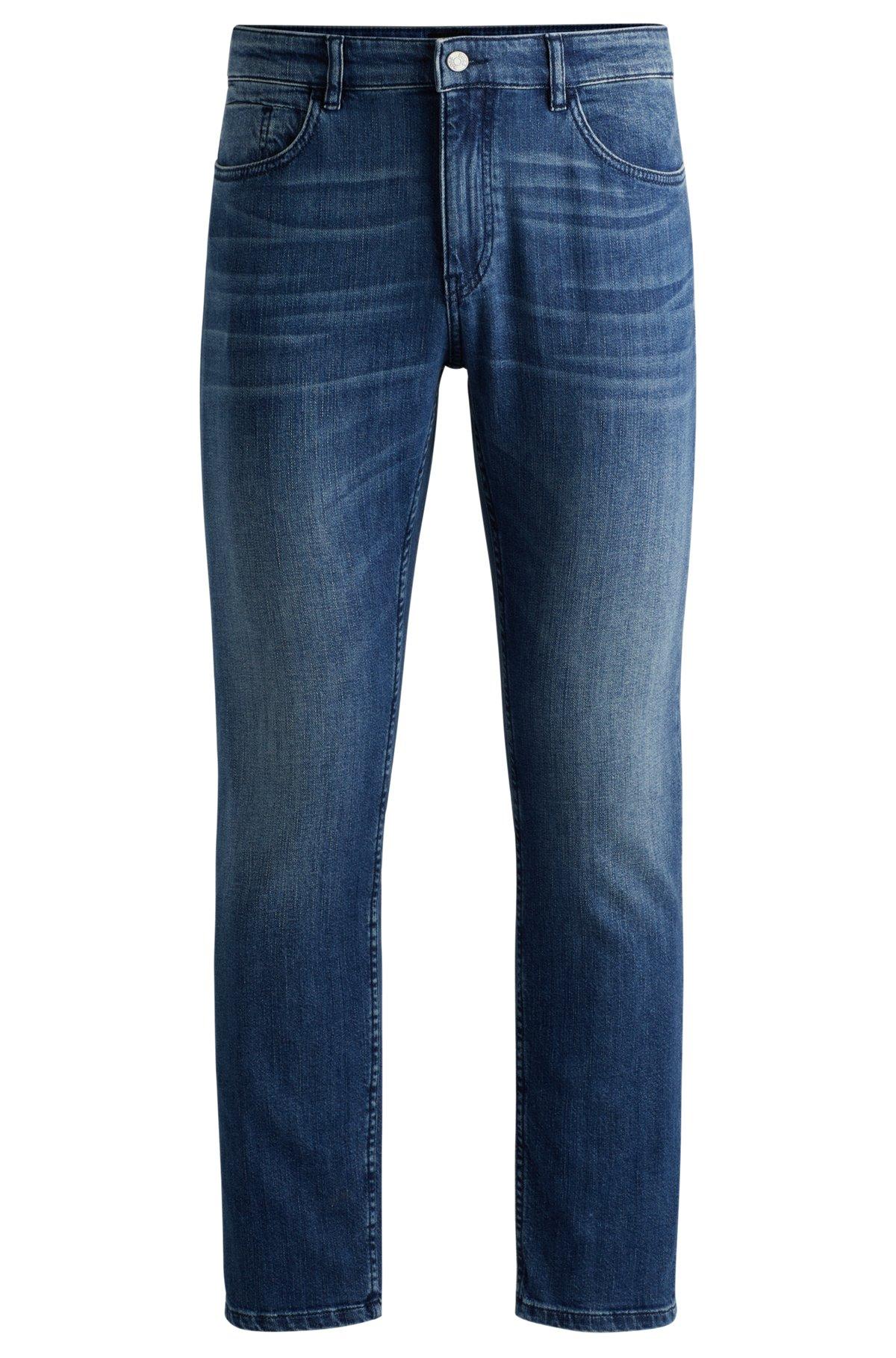 Slim-fit jeans in blue mechanical-stretch denim Product Image