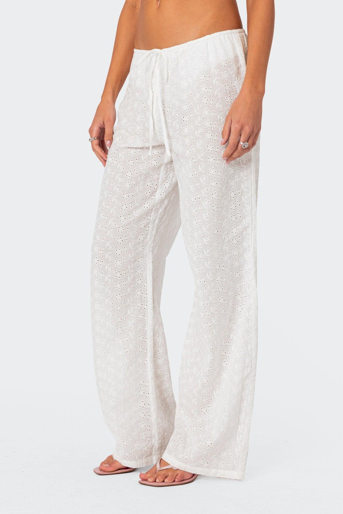 Miracle Cotton Lace Pants Product Image