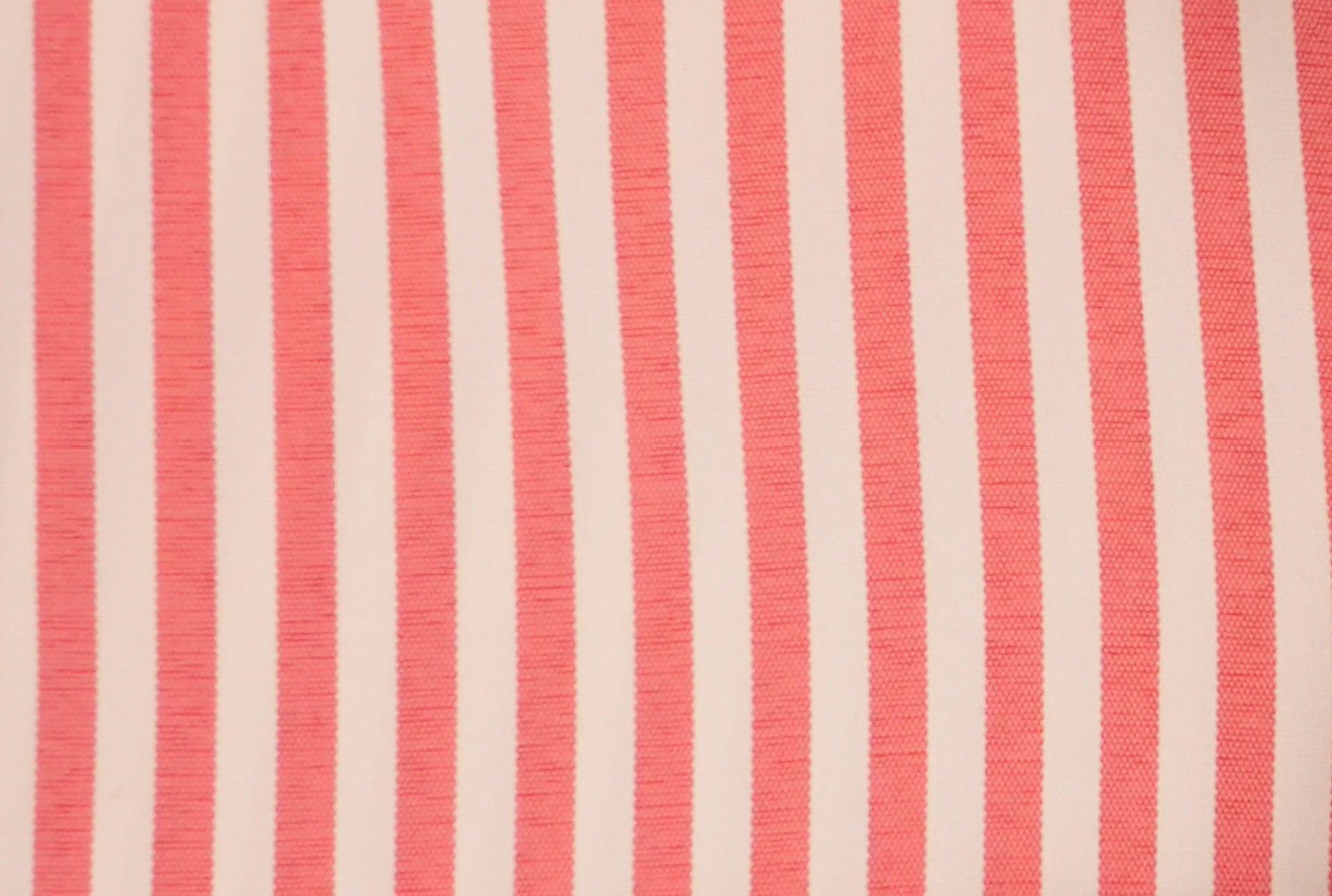 Red and White Striped French Cuff Dress Shirt Set with Tie, Cuff Links and Pocket Square Product Image