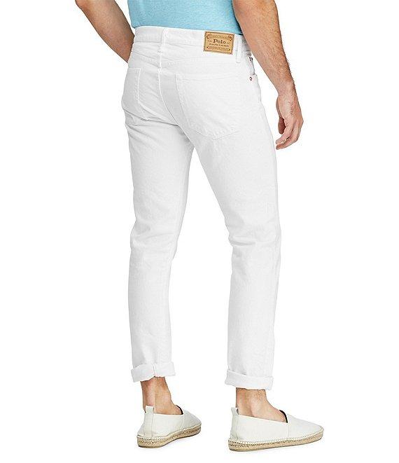 Polo Ralph Lauren Hudson White Varick Slim Straight Stretch Jeans Product Image