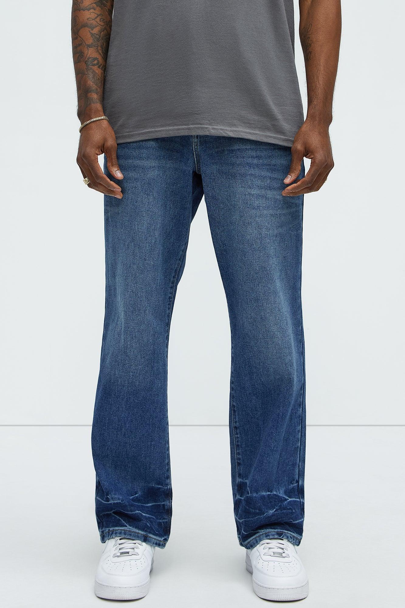 Call Me Over Straight Jeans - Medium Blue Wash Product Image