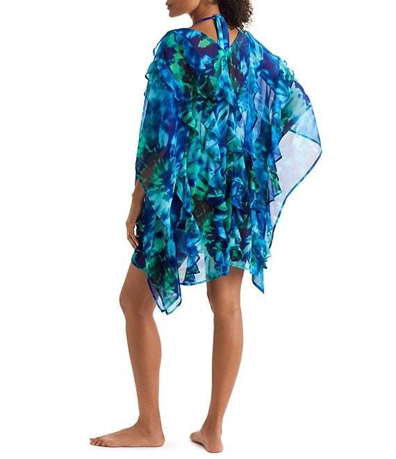 Mimi Flamingo Saltwater Tie Dye Breeze Poncho Swim Cover-Up Product Image