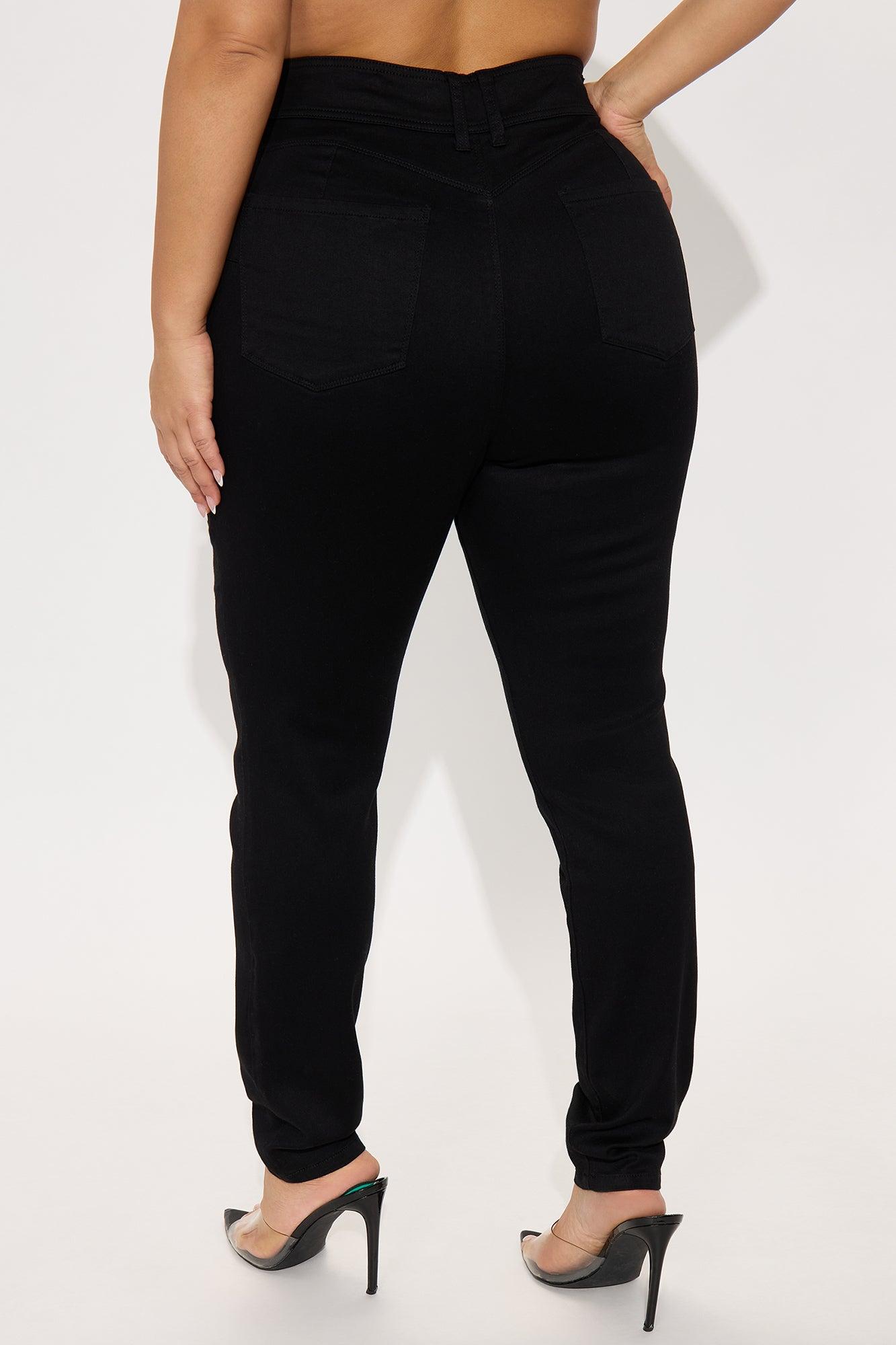 Tall Snatch Me Tight Booty Lifter Skinny Jeans - Black Female Product Image