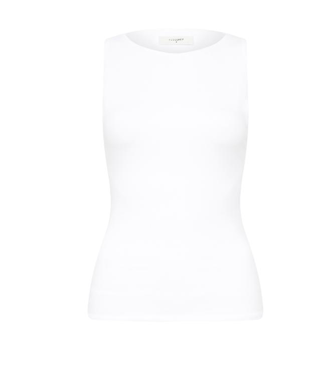 Nude Lucy | Lois Tank | White Product Image