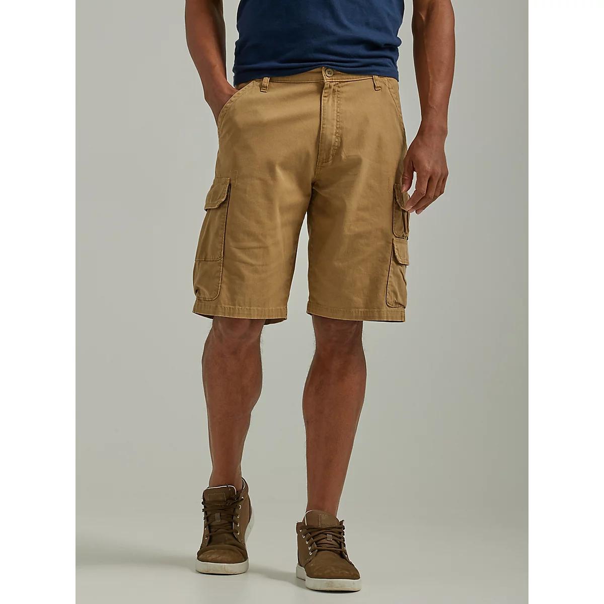 Wrangler® Men's Five Star Premium Stacked Cargo Short in Pewter Product Image