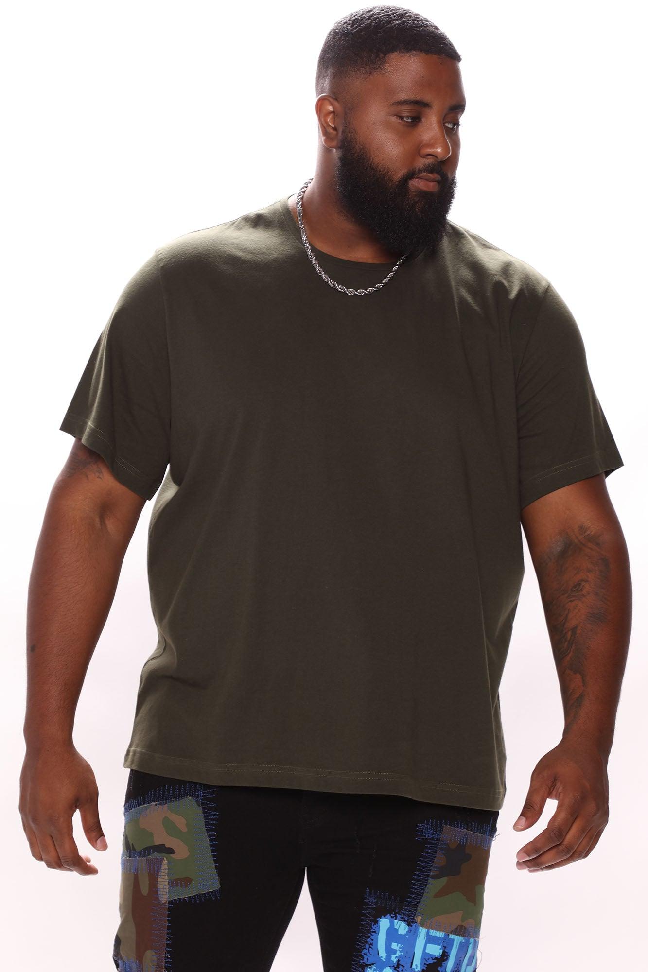 Essential Short Sleeve Crew Tee - Olive Product Image