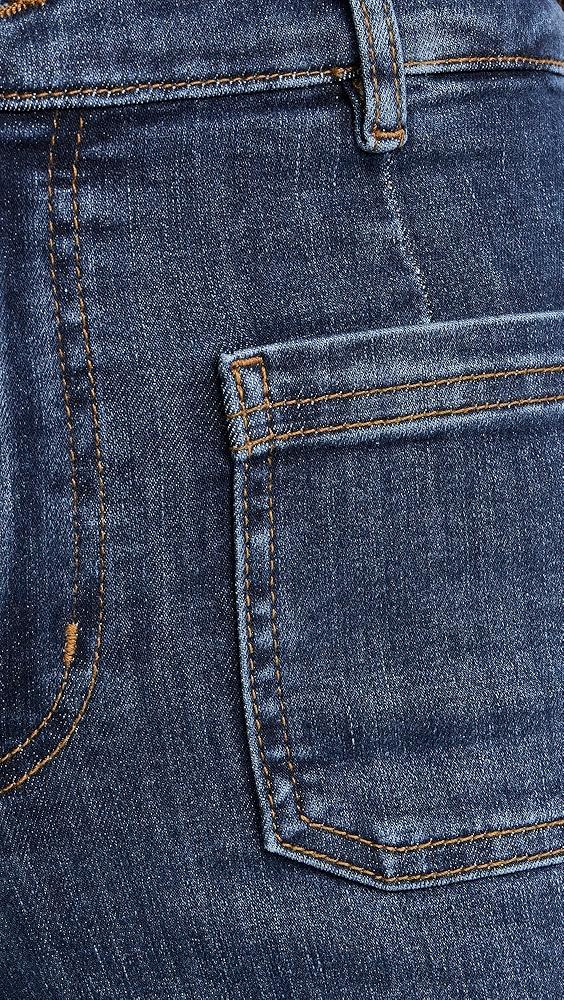 FRAME Le Pixie Slim Palazzo Bardot Pocket Jeans | Shopbop Product Image