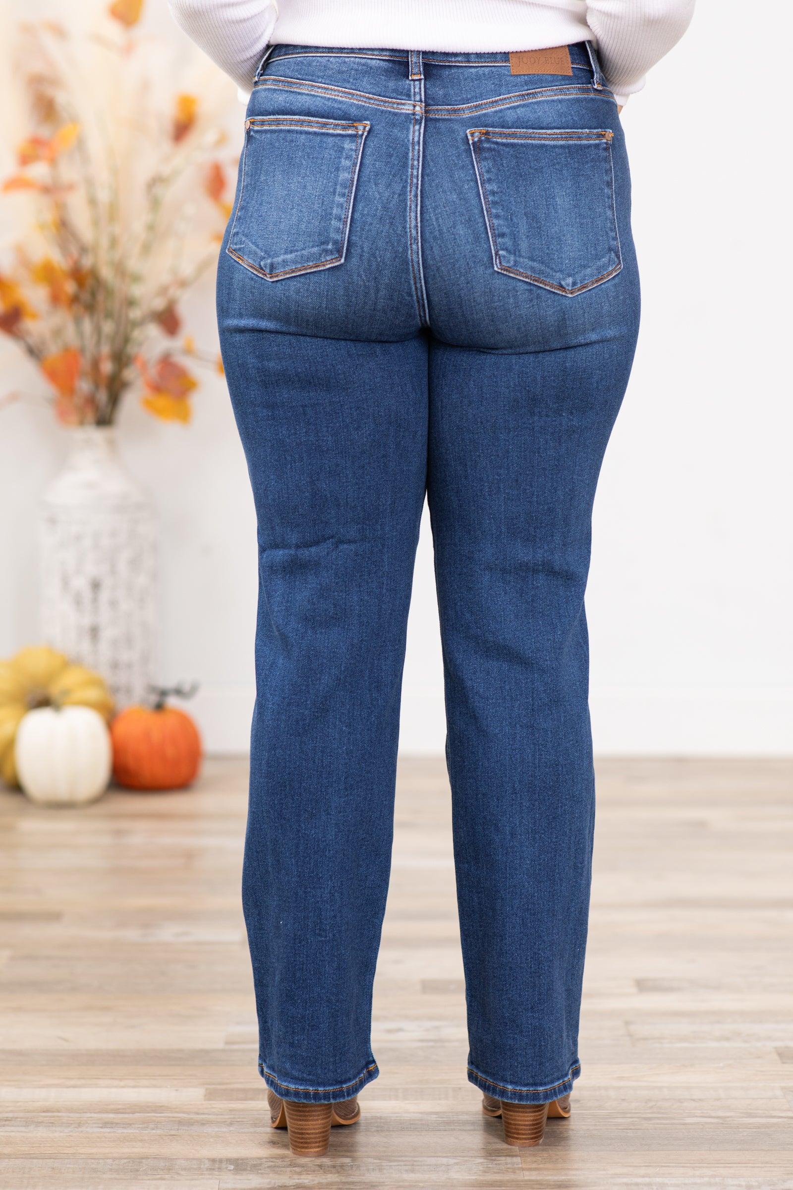 Judy Blue Hidden Button Fly Dad Fit Jeans Product Image