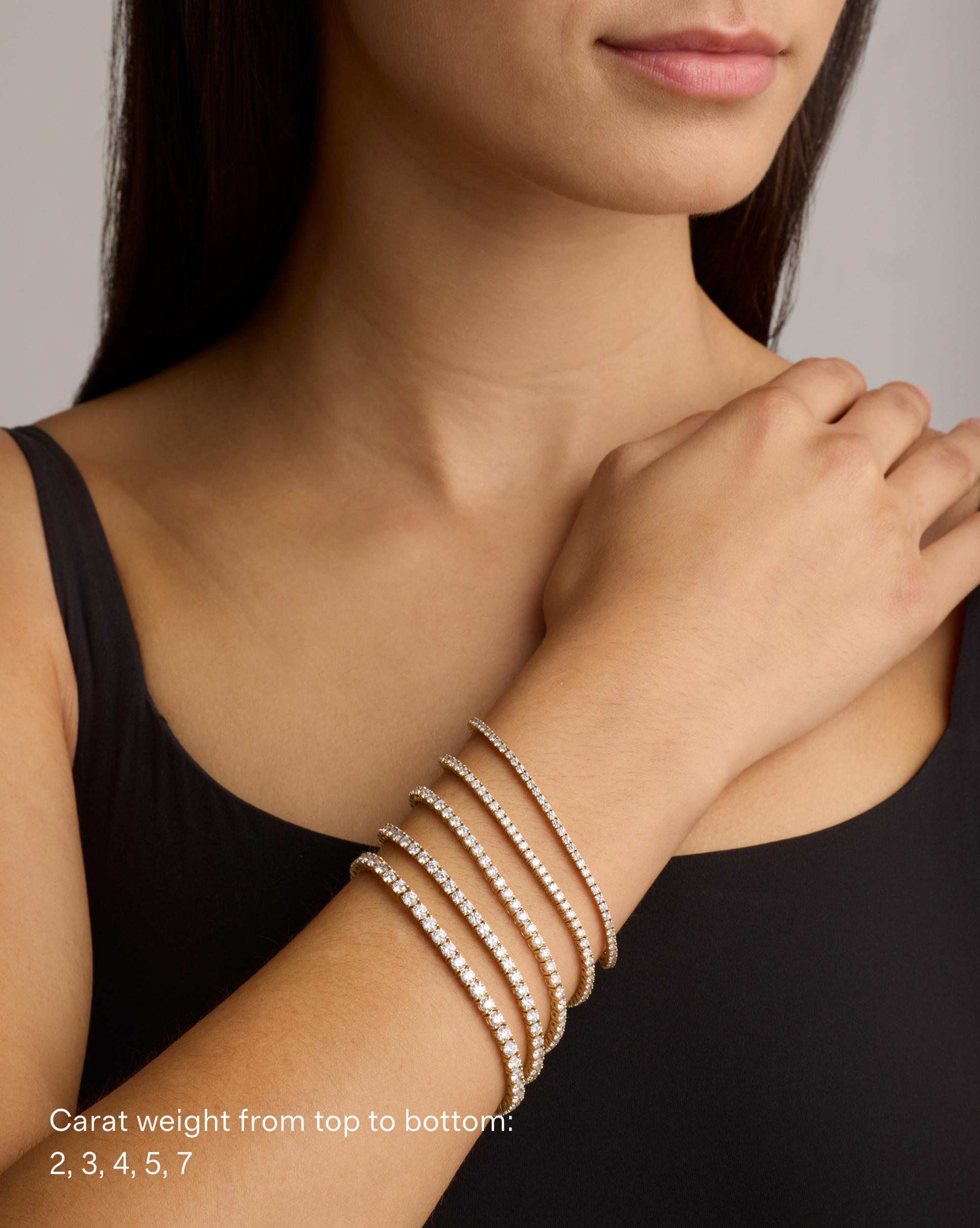 Quince | Women's 14K Gold Lab Grown Diamond Tennis Bracelet Product Image