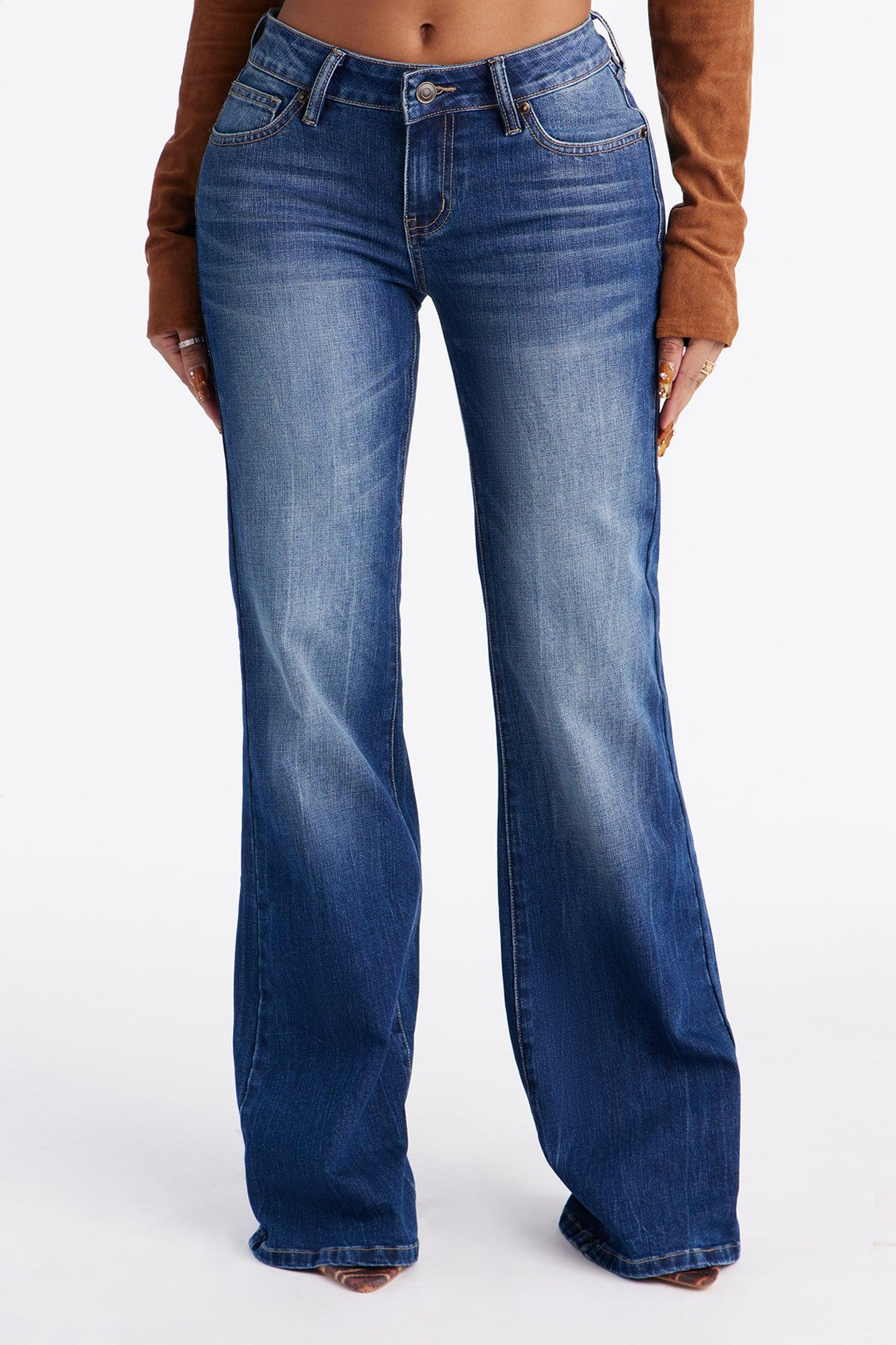 Camden Low Rise Stretch Flare Jeans - Dark Wash Female Product Image