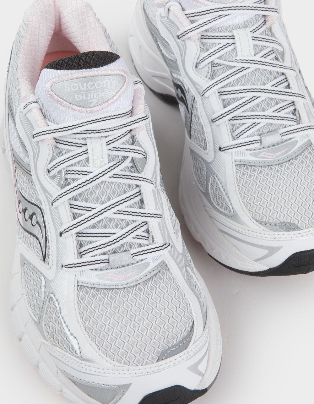 SAUCONY ProGrid Guide 7 Womens Shoes - WHT/PNK Product Image