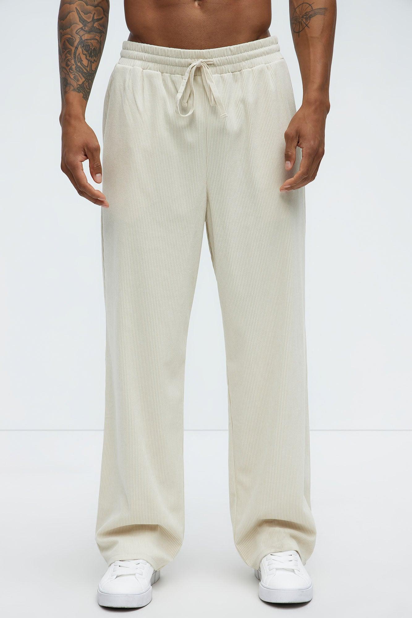 Beau Baggy Corduroy Pants - Cream Product Image