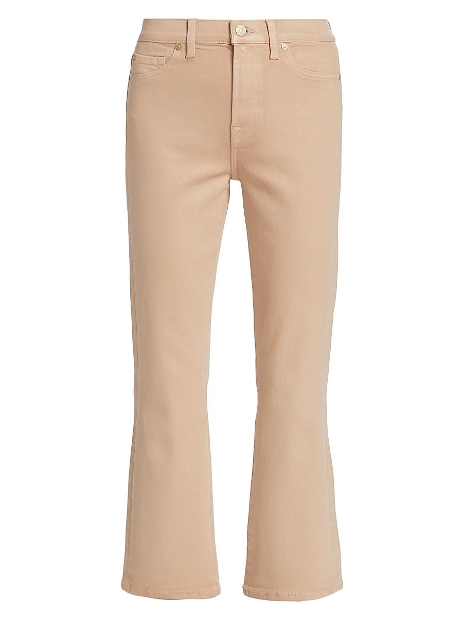 Womens Coated High-Rise Slim Kick Pants Product Image