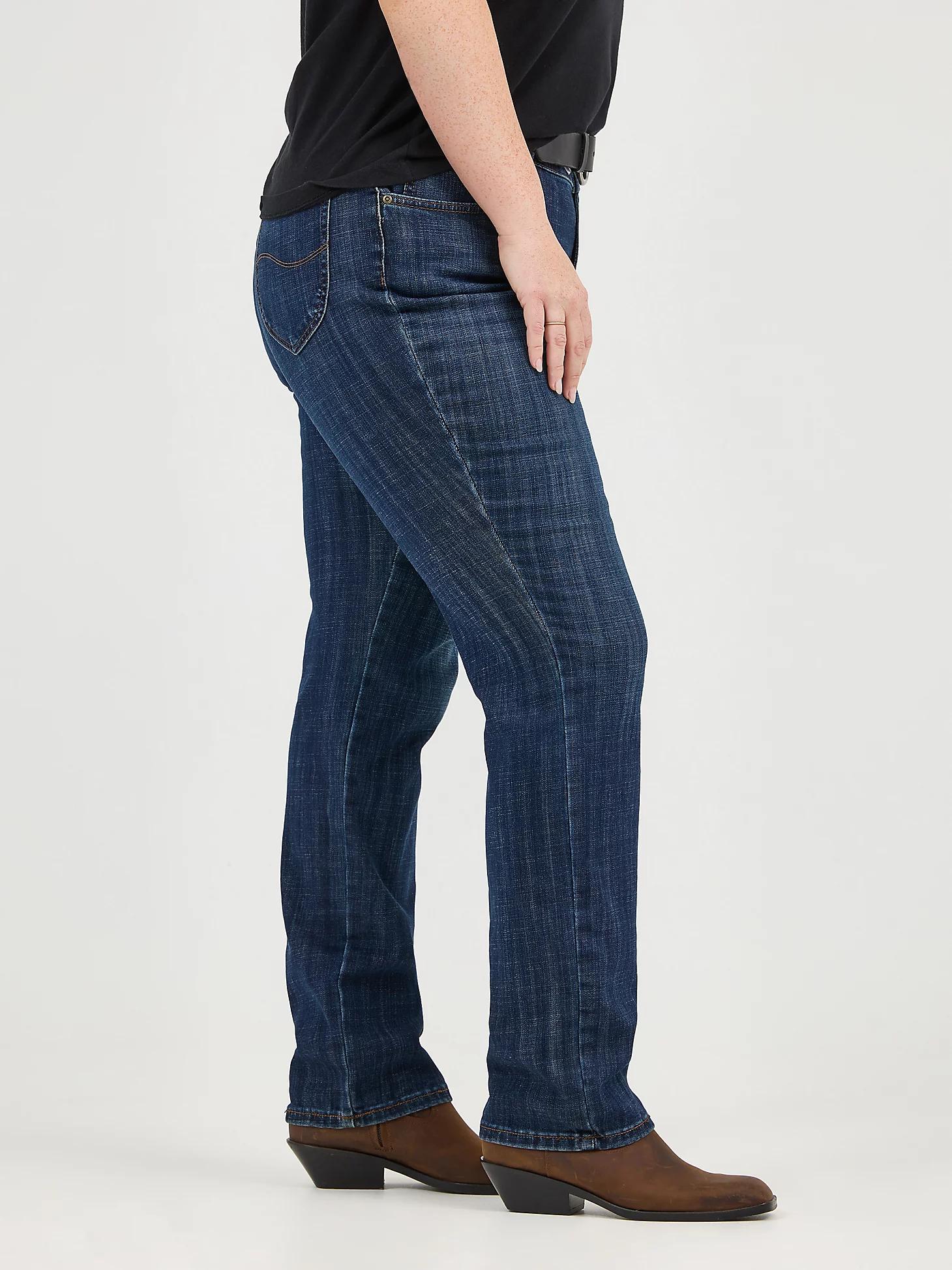 Women’s Stretch Relaxed Fit Straight Leg Jean (Plus) | Women's Jeans | Lee® Product Image
