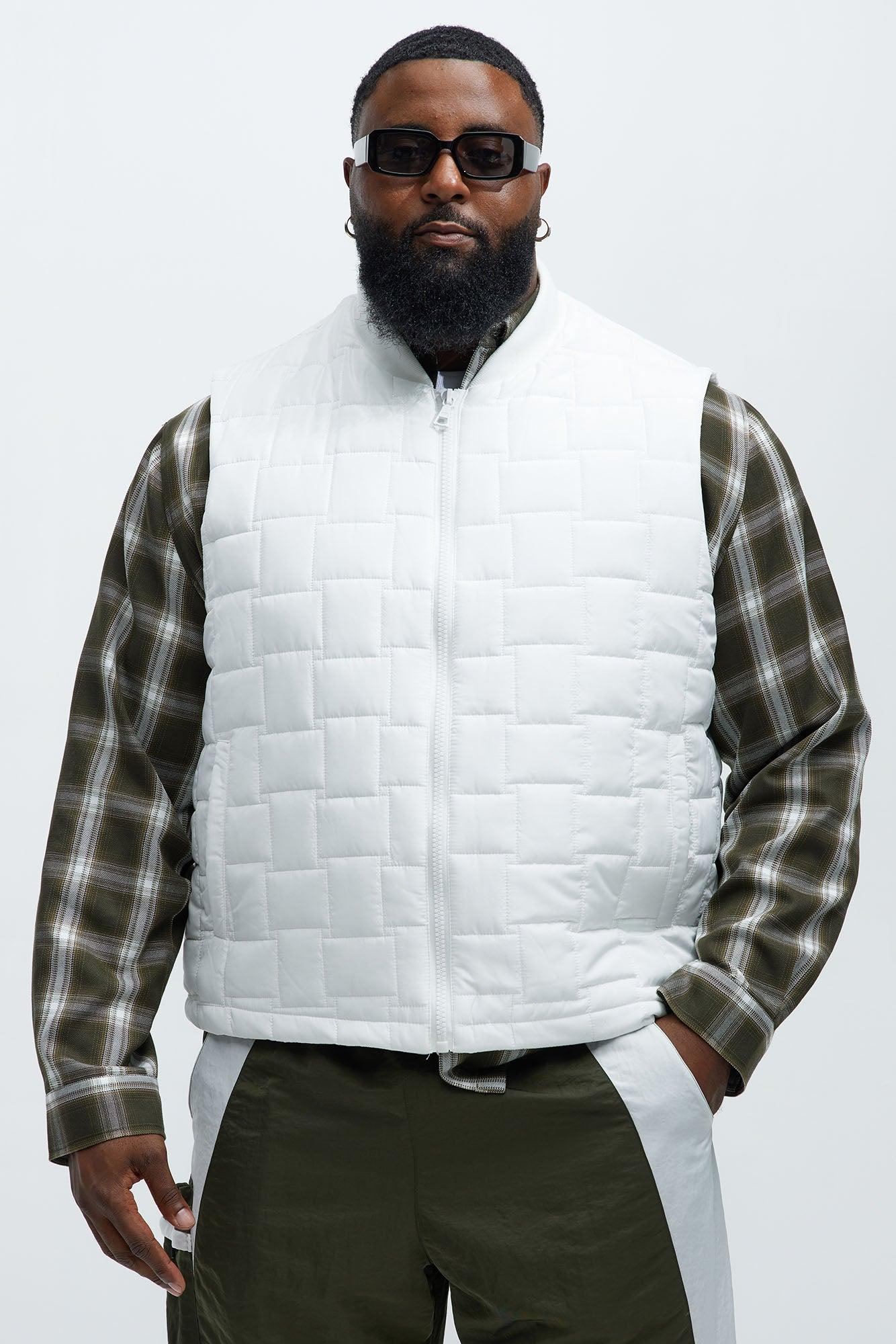 Scottie Quilted Vest - White Product Image