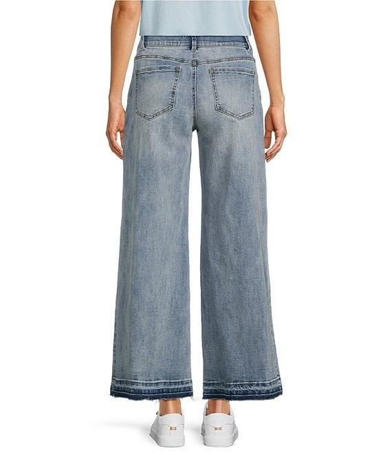 Gibson & Latimer Perfect Fit Palazzo Twill Denim Ankle Jeans Product Image