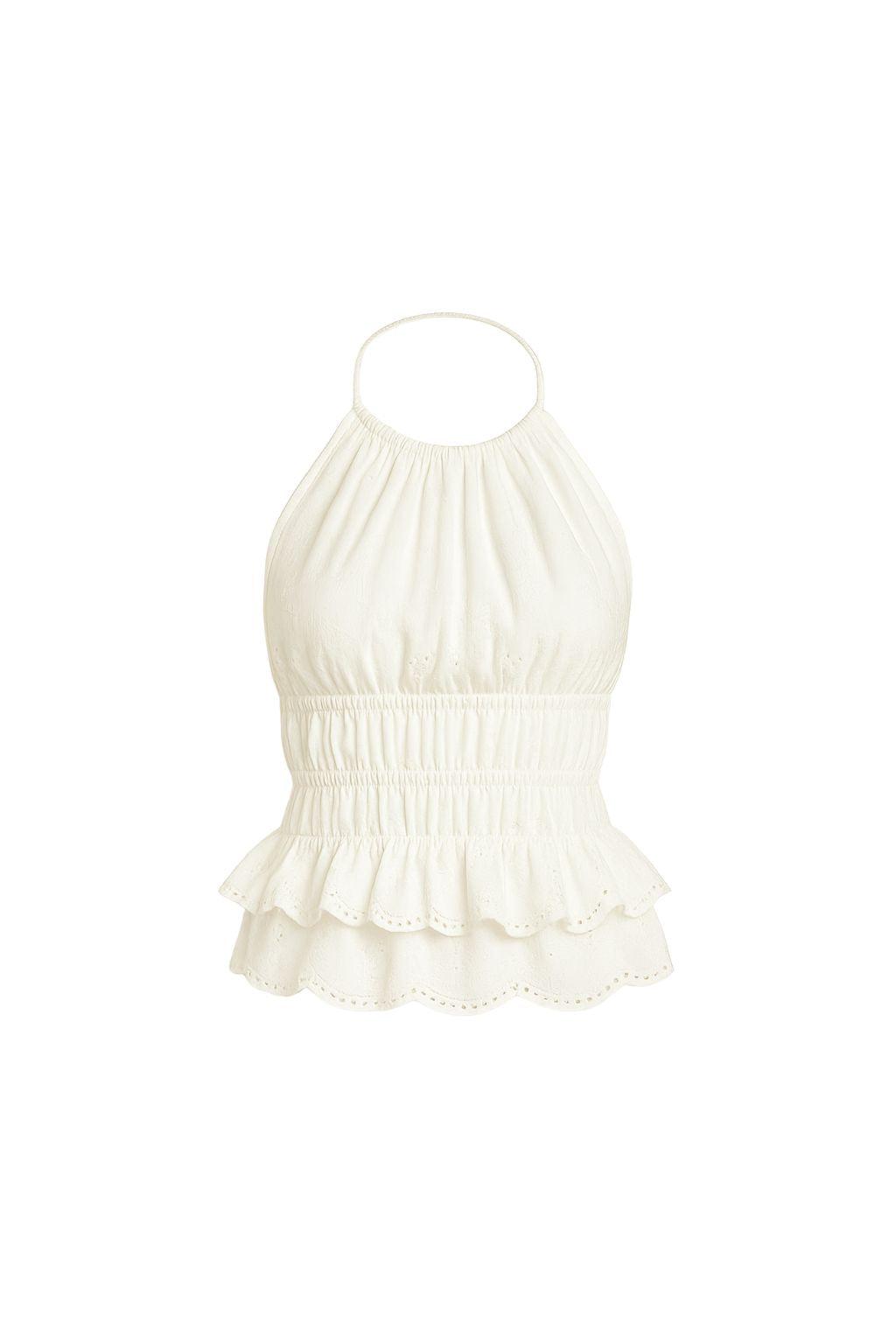 Lily White Halter Top Product Image
