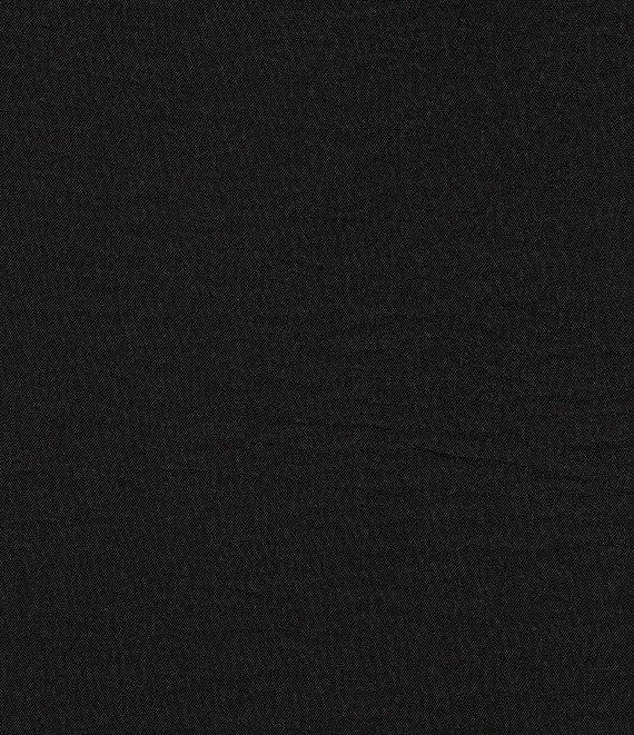 Allison Daley Plus Black Padded Shoulder 3/4 Sleeve Woven Blazer Product Image