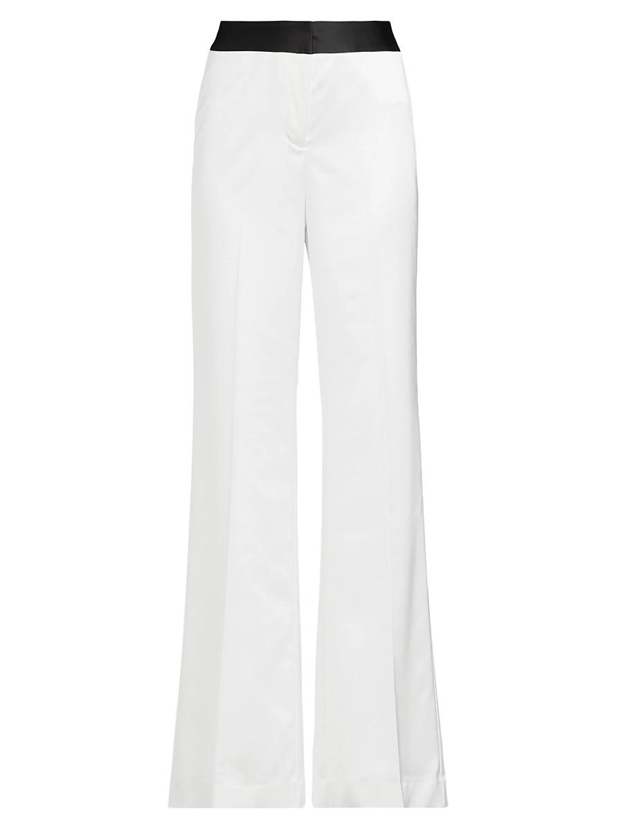 Womens Karina Wide-Leg Satin Pants Product Image